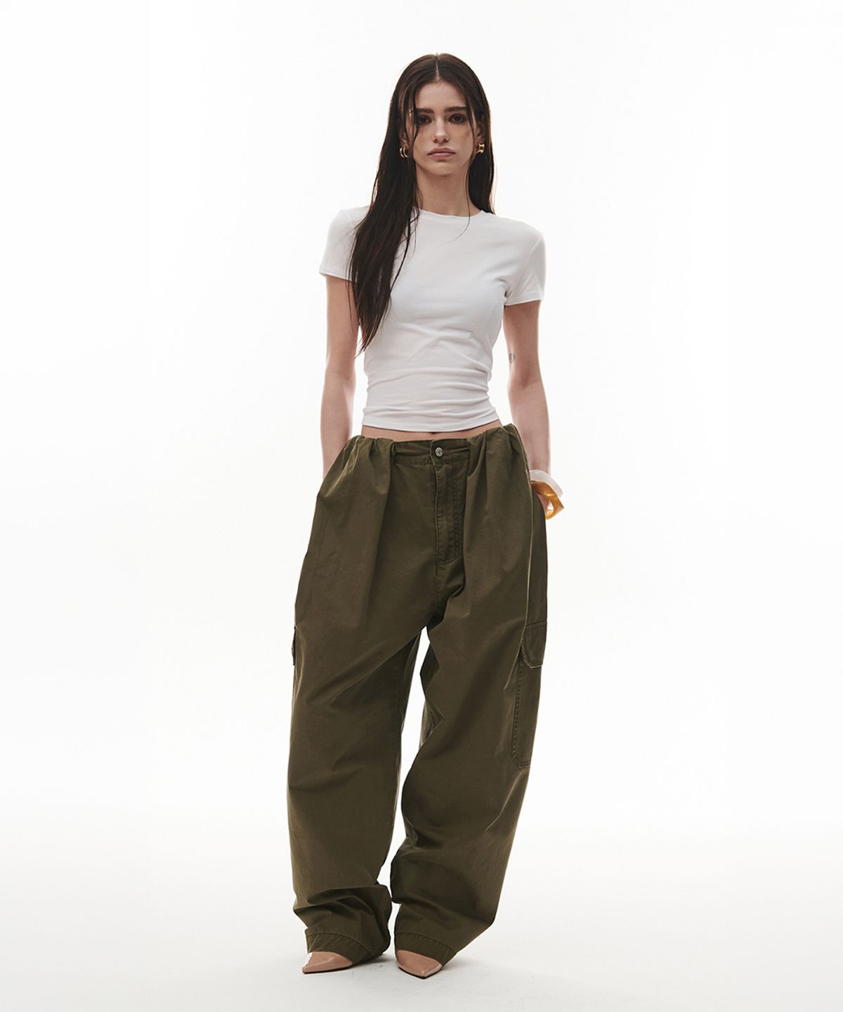 프로젝트 웨이브(PROJECT WAVE) Volume Waist Cargo Pant