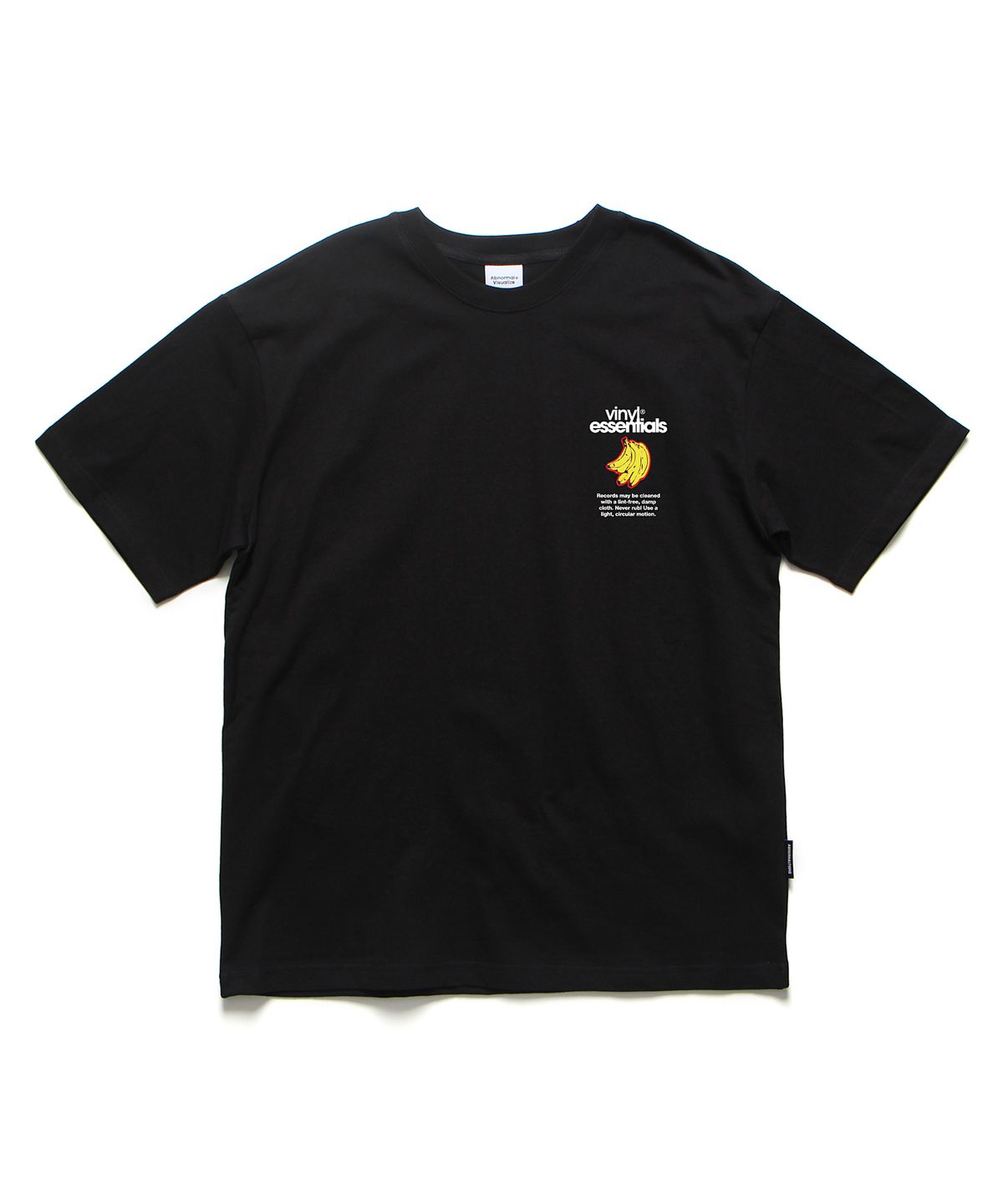 앱놀머씽(ABNORMALTHING) VIS 오버핏 티셔츠 블랙 (VIS T-SHIRT BLACK)