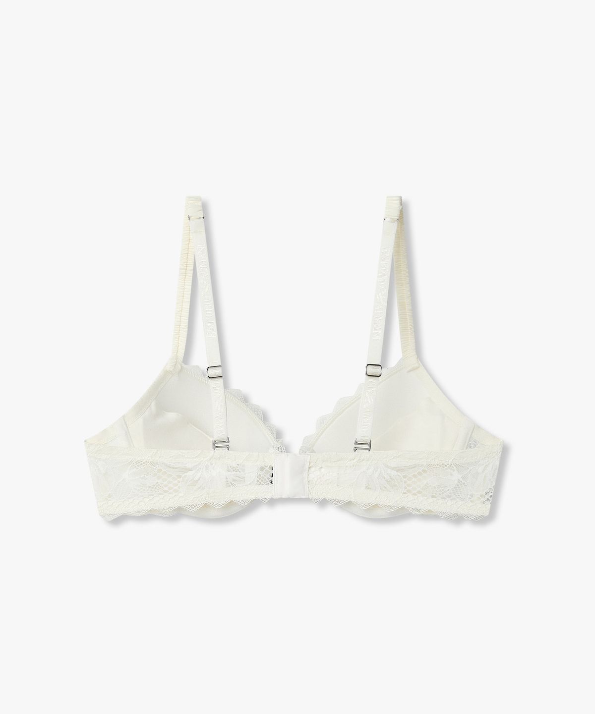 엠포리오 아르마니 언더웨어(EMPORIO ARMANI UNDERWEAR) 여성 플라워 메쉬 리무버블 푸쉬업 브라_화이트 0826185521