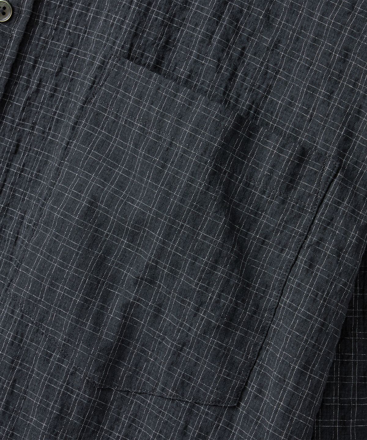 브랜디드(BRANDED) SQUARE OVERSIZED CHECK SHIRT [BLACK]