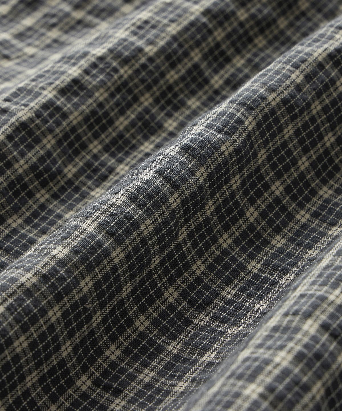 브랜디드(BRANDED) SQUARE OVERSIZED CHECK SHIRT [ASH GRAY]