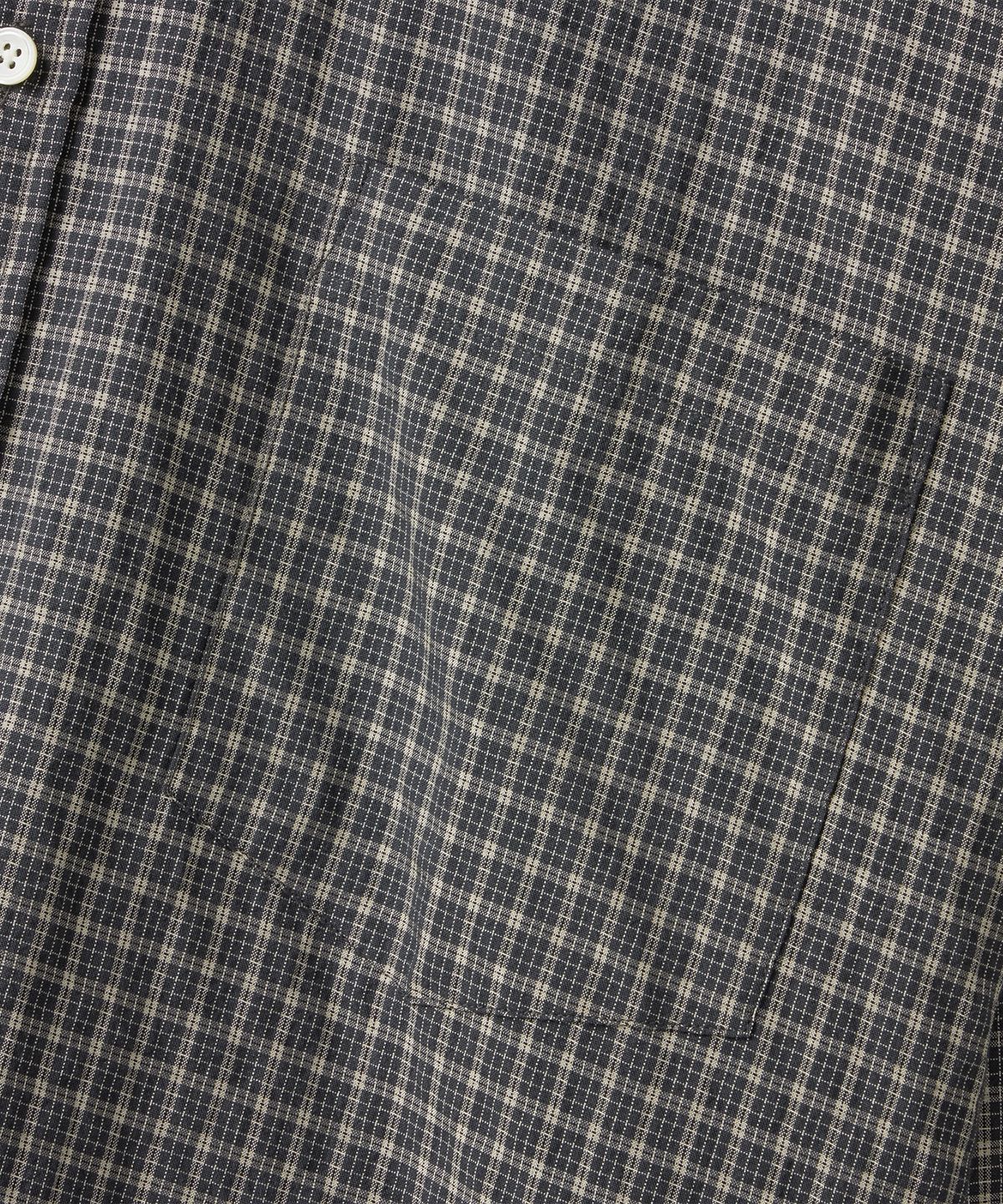 브랜디드(BRANDED) SQUARE OVERSIZED CHECK SHIRT [ASH GRAY]