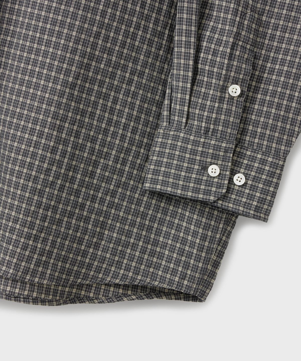 브랜디드(BRANDED) SQUARE OVERSIZED CHECK SHIRT [ASH GRAY]
