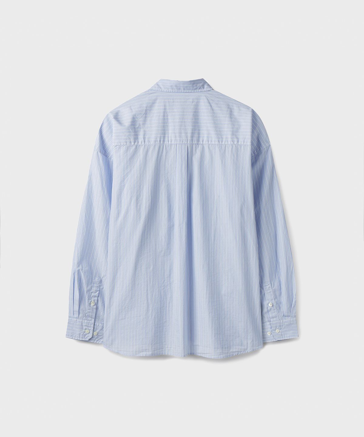 브랜디드(BRANDED) GLORY OVERSIZED STRIPE SHIRT [SKY BLUE]