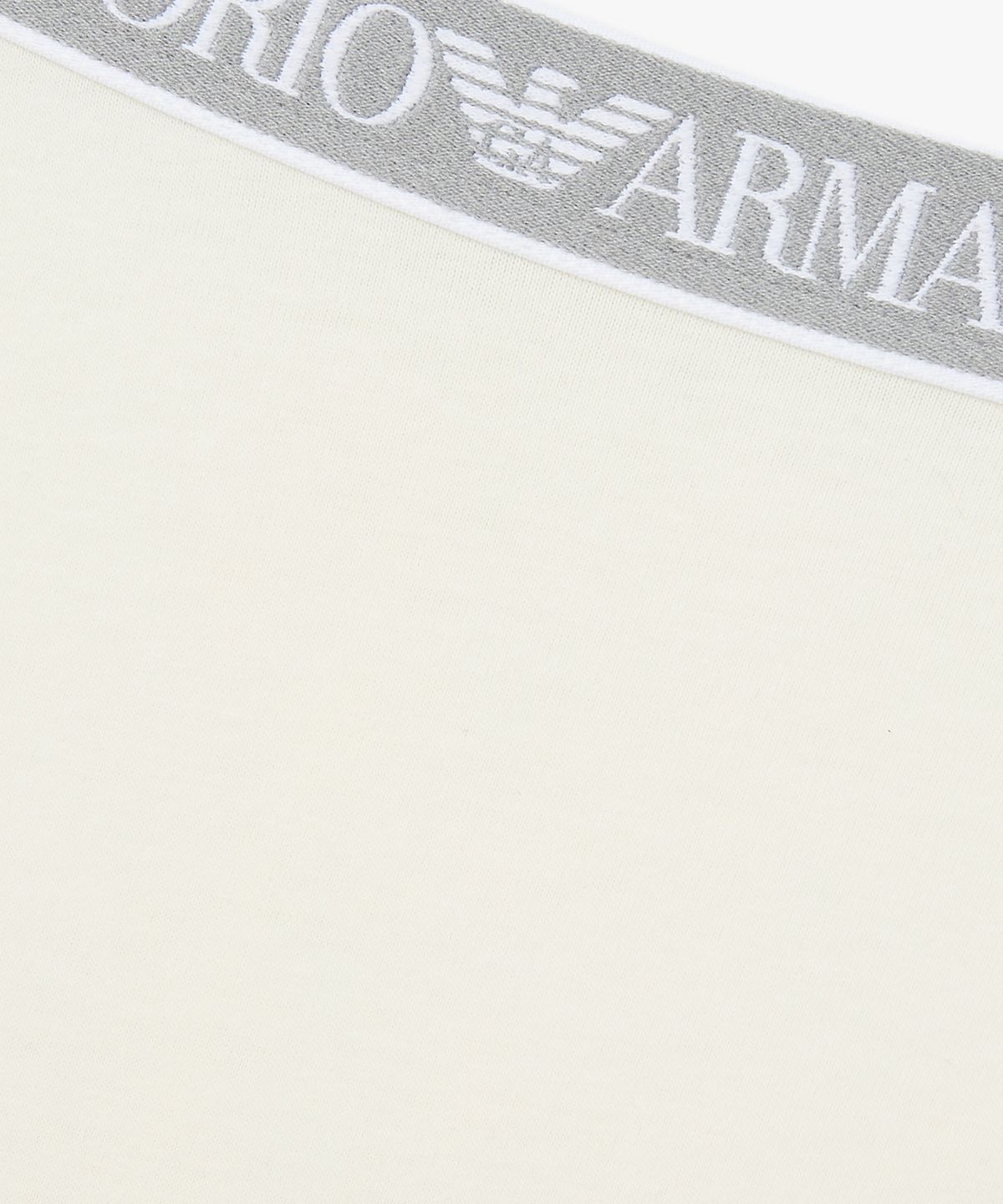 엠포리오 아르마니 언더웨어(EMPORIO ARMANI UNDERWEAR) 여성 로고 디테일 밴딩 치키 팬츠_화이트 0826112502