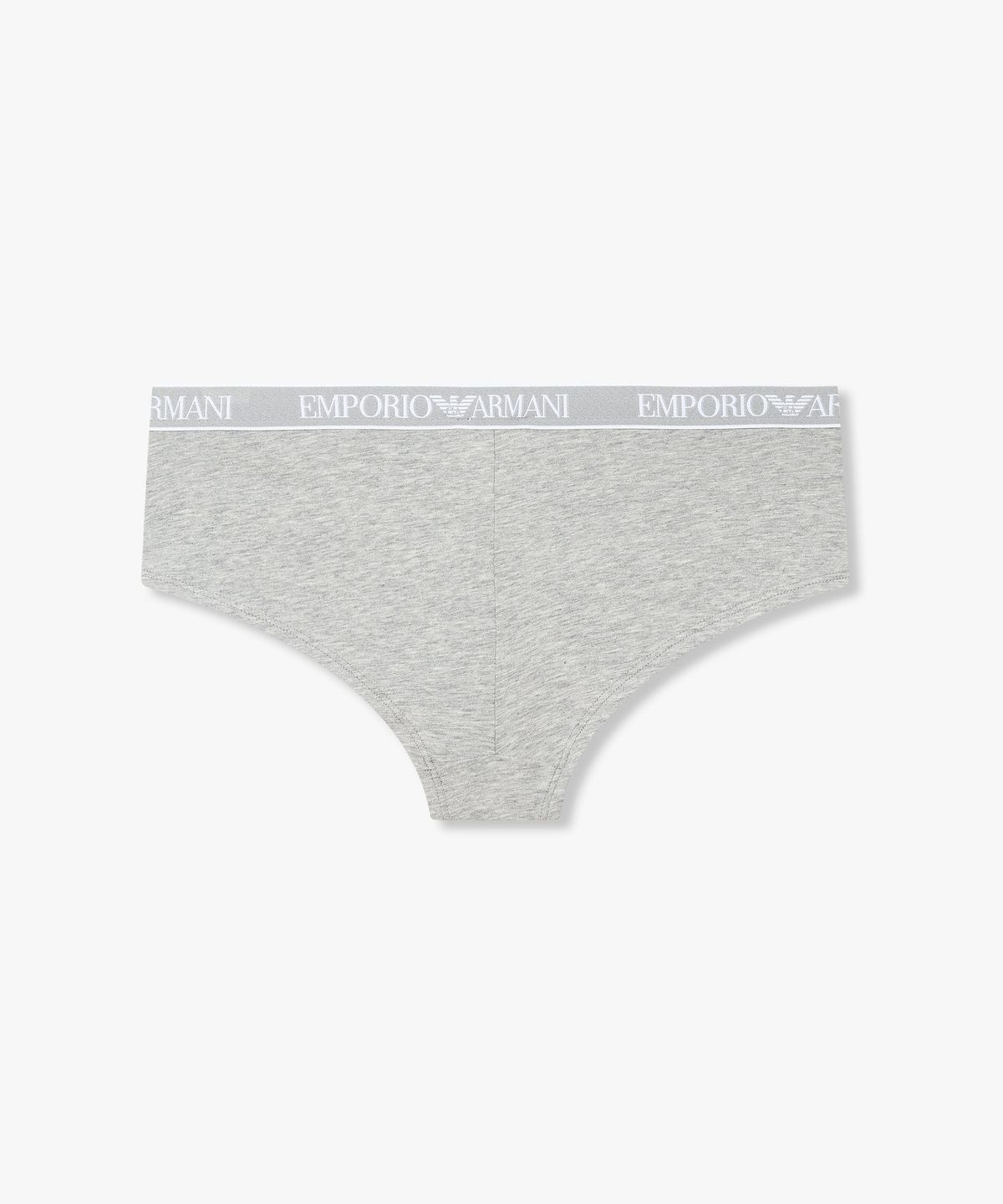 엠포리오 아르마니 언더웨어(EMPORIO ARMANI UNDERWEAR) 여성 로고 디테일 밴딩 치키 팬츠_멜란지 그레이 0826112501