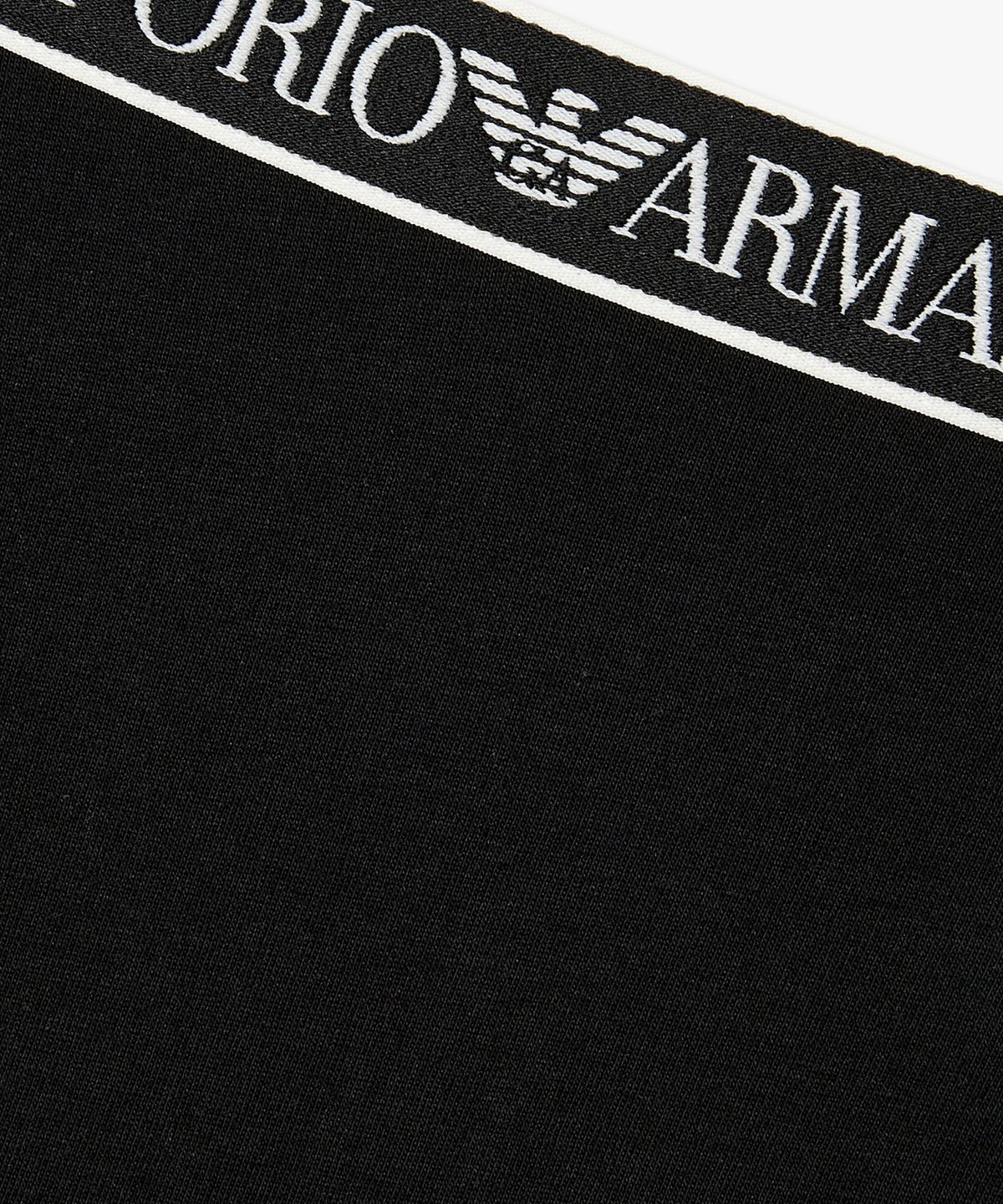 엠포리오 아르마니 언더웨어(EMPORIO ARMANI UNDERWEAR) 여성 로고 디테일 밴딩 브리프_블랙 0826111521