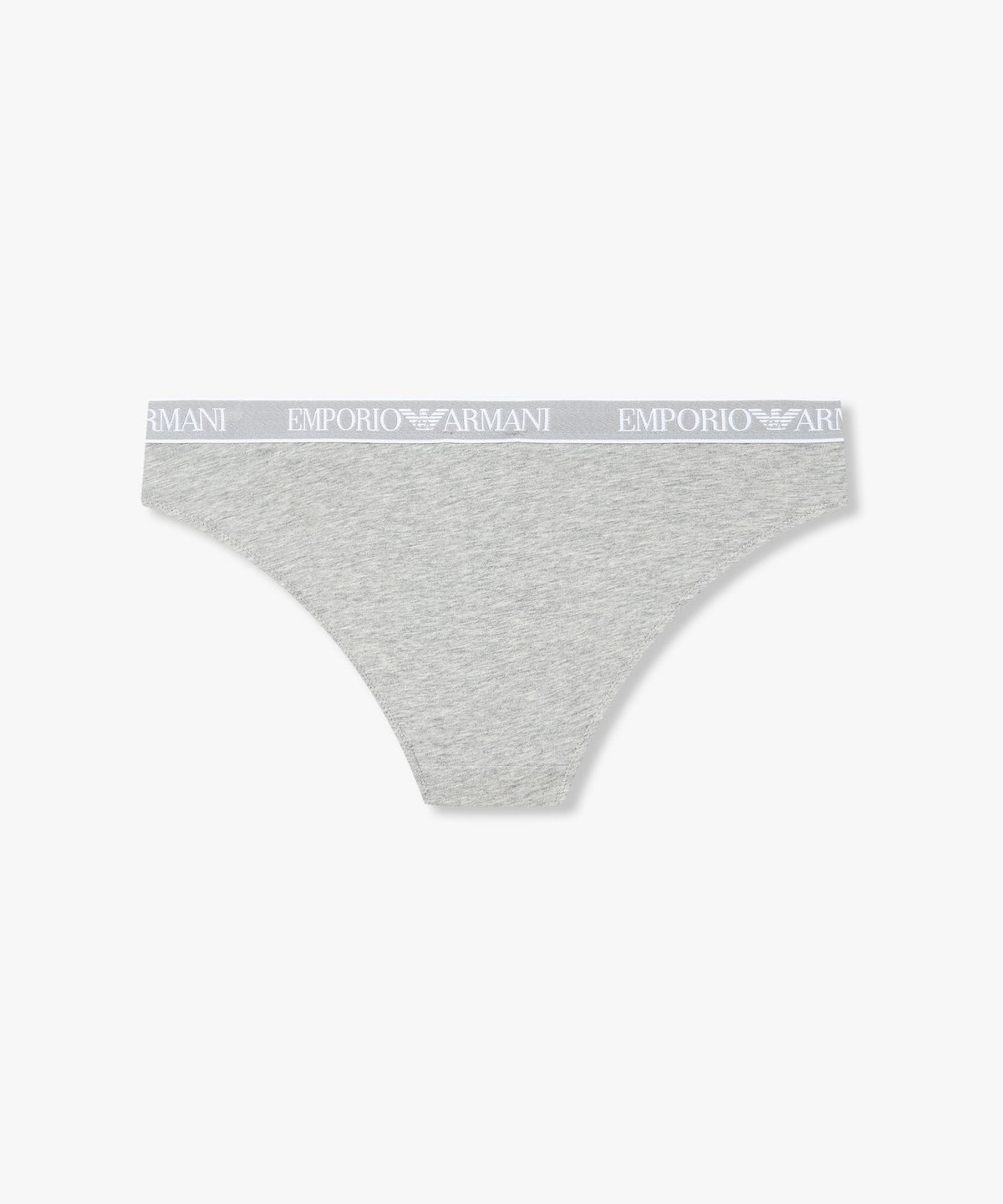 엠포리오 아르마니 언더웨어(EMPORIO ARMANI UNDERWEAR) 여성 로고 디테일 밴딩 브리프_멜란지 그레이 0826111520