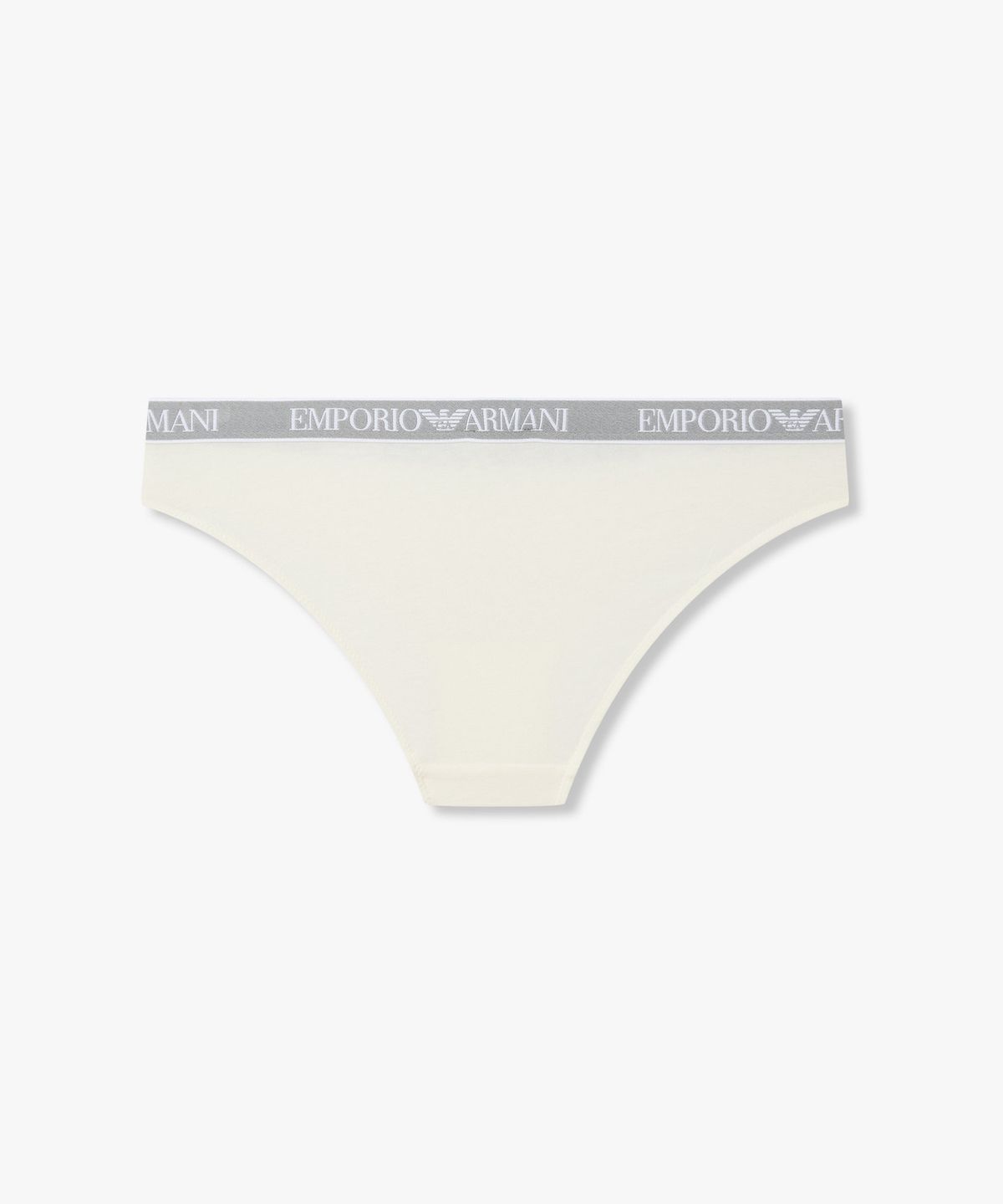 엠포리오 아르마니 언더웨어(EMPORIO ARMANI UNDERWEAR) 여성 로고 디테일 밴딩 브리프_화이트 0826111519