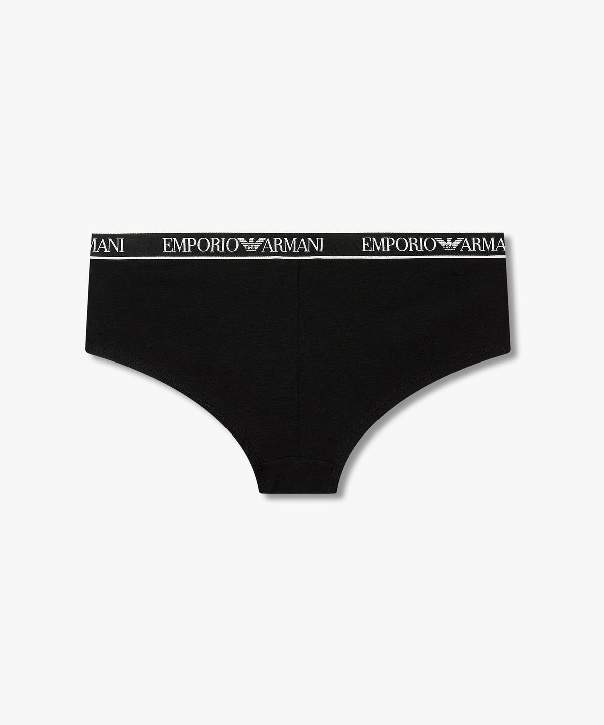 엠포리오 아르마니 언더웨어(EMPORIO ARMANI UNDERWEAR) 여성 로고 디테일 밴딩 치키 팬츠_블랙 0826112503