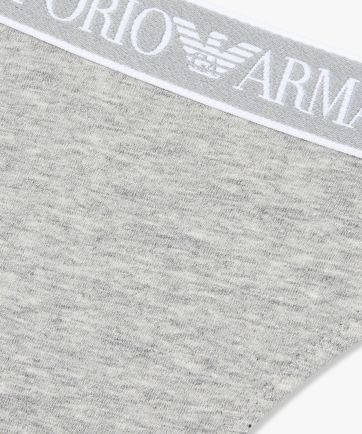 엠포리오 아르마니 언더웨어(EMPORIO ARMANI UNDERWEAR) 여성 로고 디테일 밴딩 티팬티_멜란지 그레이 0826110520