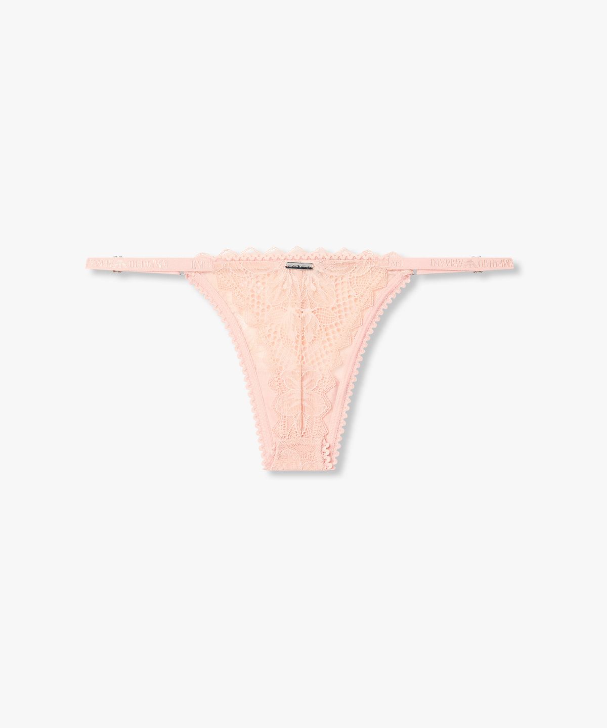 엠포리오 아르마니 언더웨어(EMPORIO ARMANI UNDERWEAR) 여성 플로럴 레이스 스트랩 티팬티_스킨 0826110502