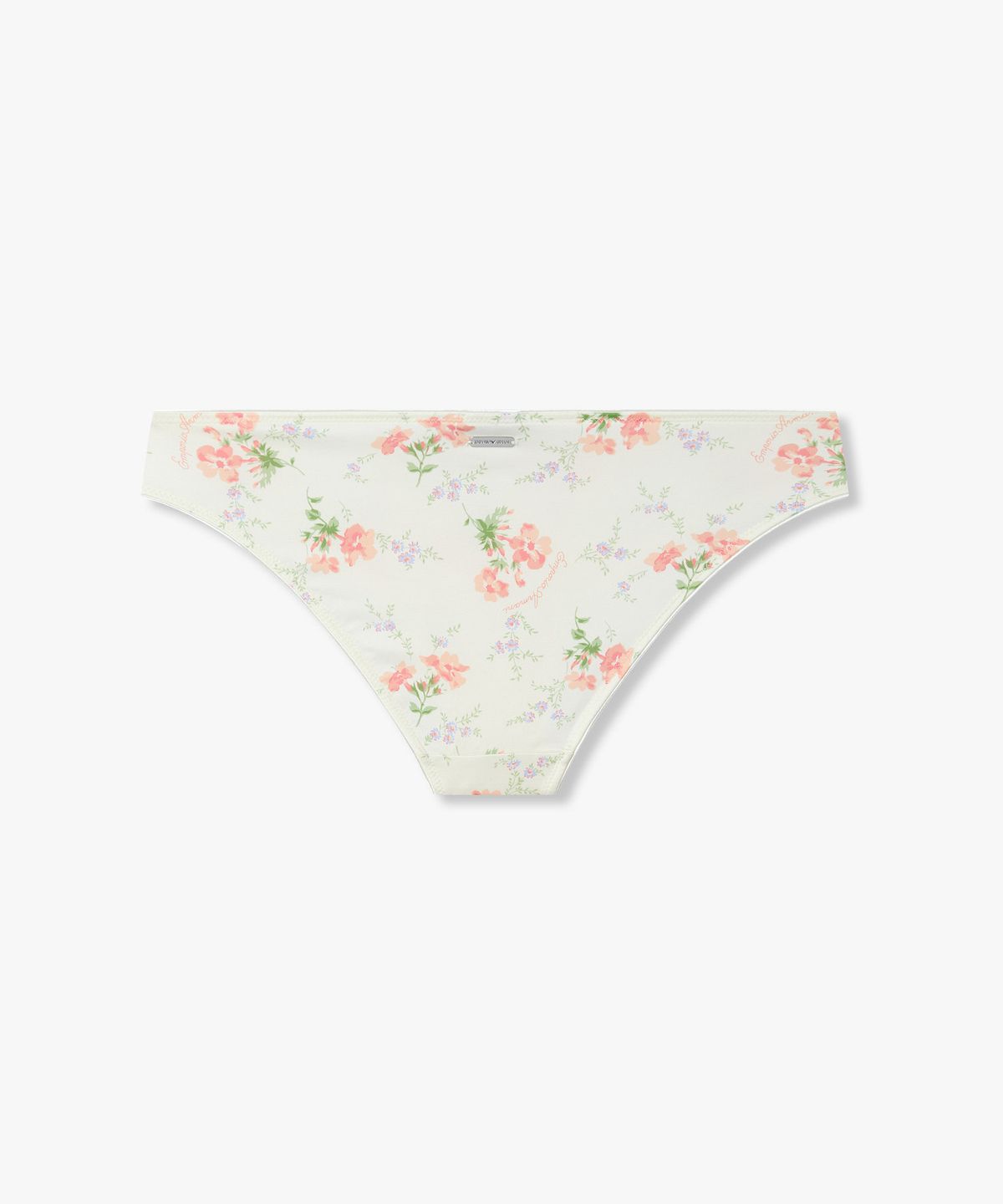 엠포리오 아르마니 언더웨어(EMPORIO ARMANI UNDERWEAR) 여성 로고 앤 플라워 프린트 브리프_화이트 0826111509