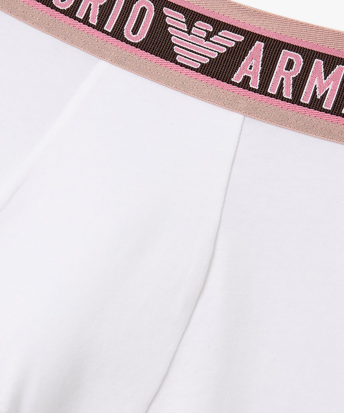 엠포리오 아르마니 언더웨어(EMPORIO ARMANI UNDERWEAR) 남성 배색 트림 빅 로고 밴딩 드로즈_화이트 0816112024
