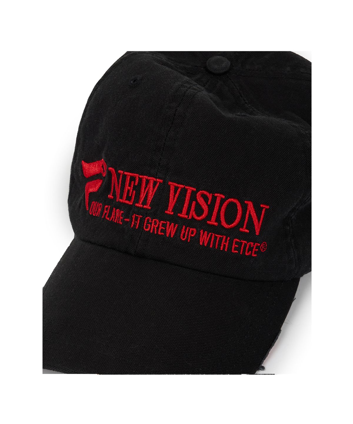이티씨이(ETCE) NEW VISION DESTROYED WASHED CAP (RED)