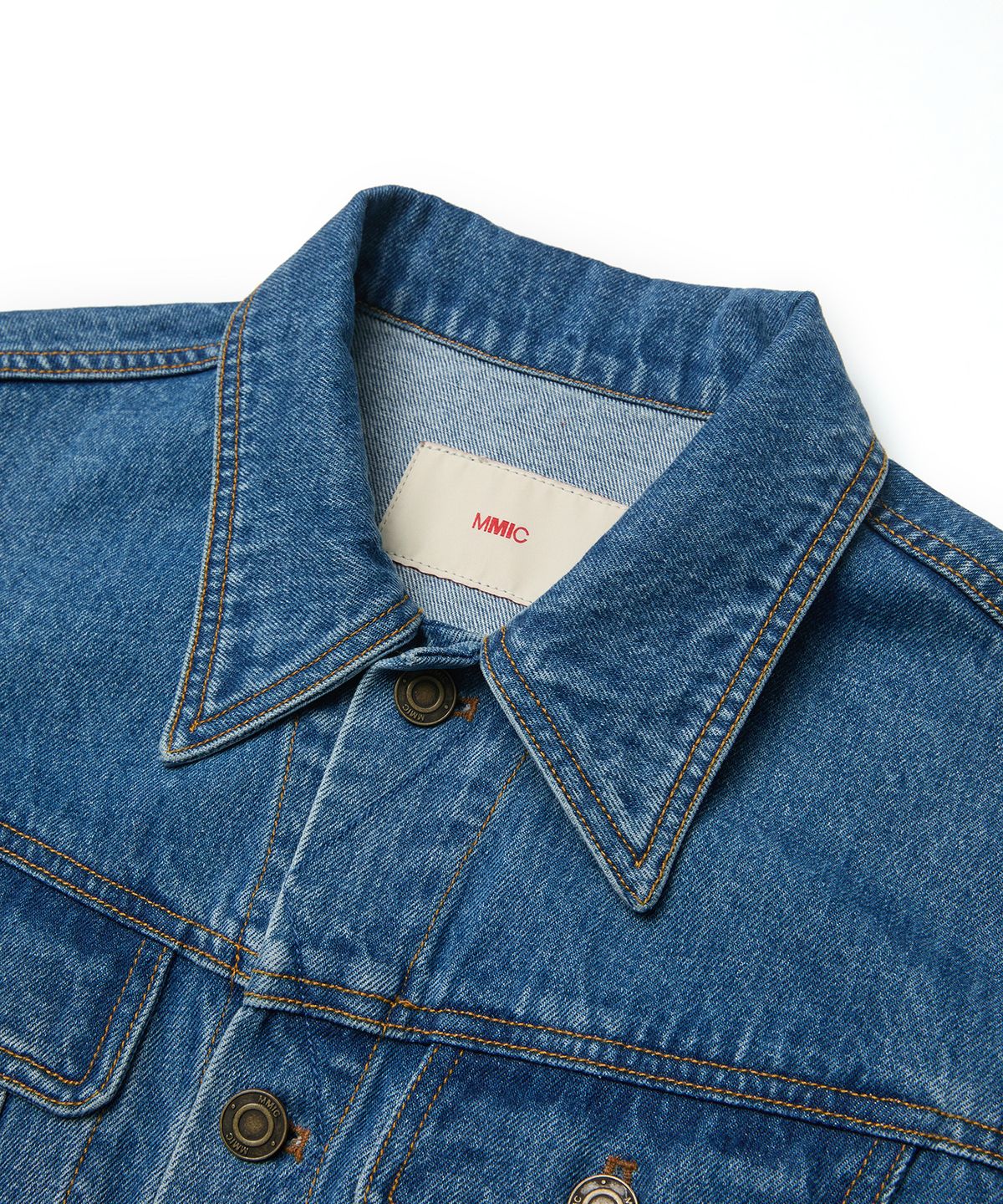 엠엠아이씨(MMIC) FRAMECUT JACKET (MID BLUE)