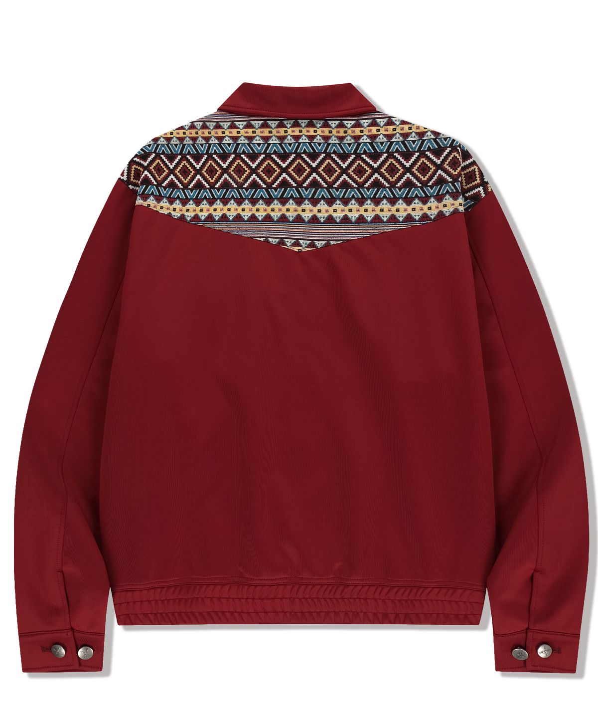낫포너드(NOT4NERD) Tribal Jacquard Drizzler Jacket - Red