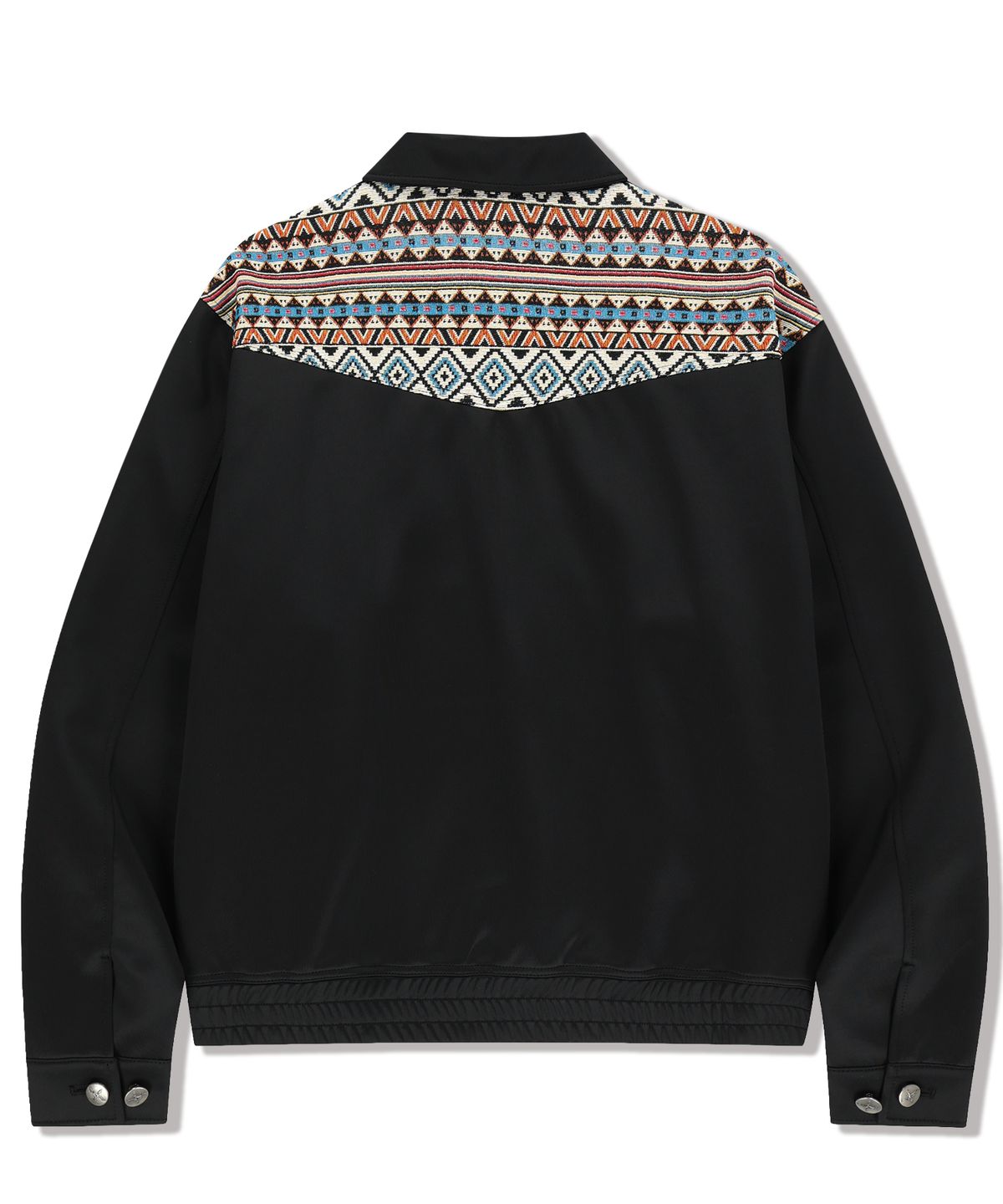 낫포너드(NOT4NERD) Tribal Jacquard Drizzler Jacket - Black