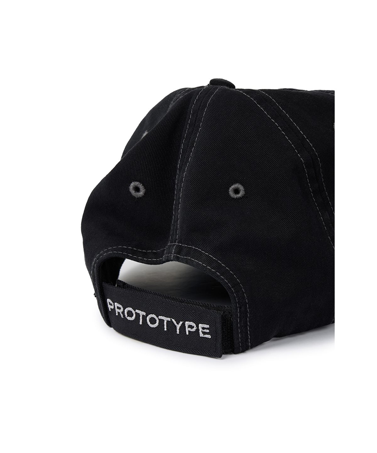 이티씨이(ETCE) DESTROYED SIGNATURE LOGO CAP (BLACK)
