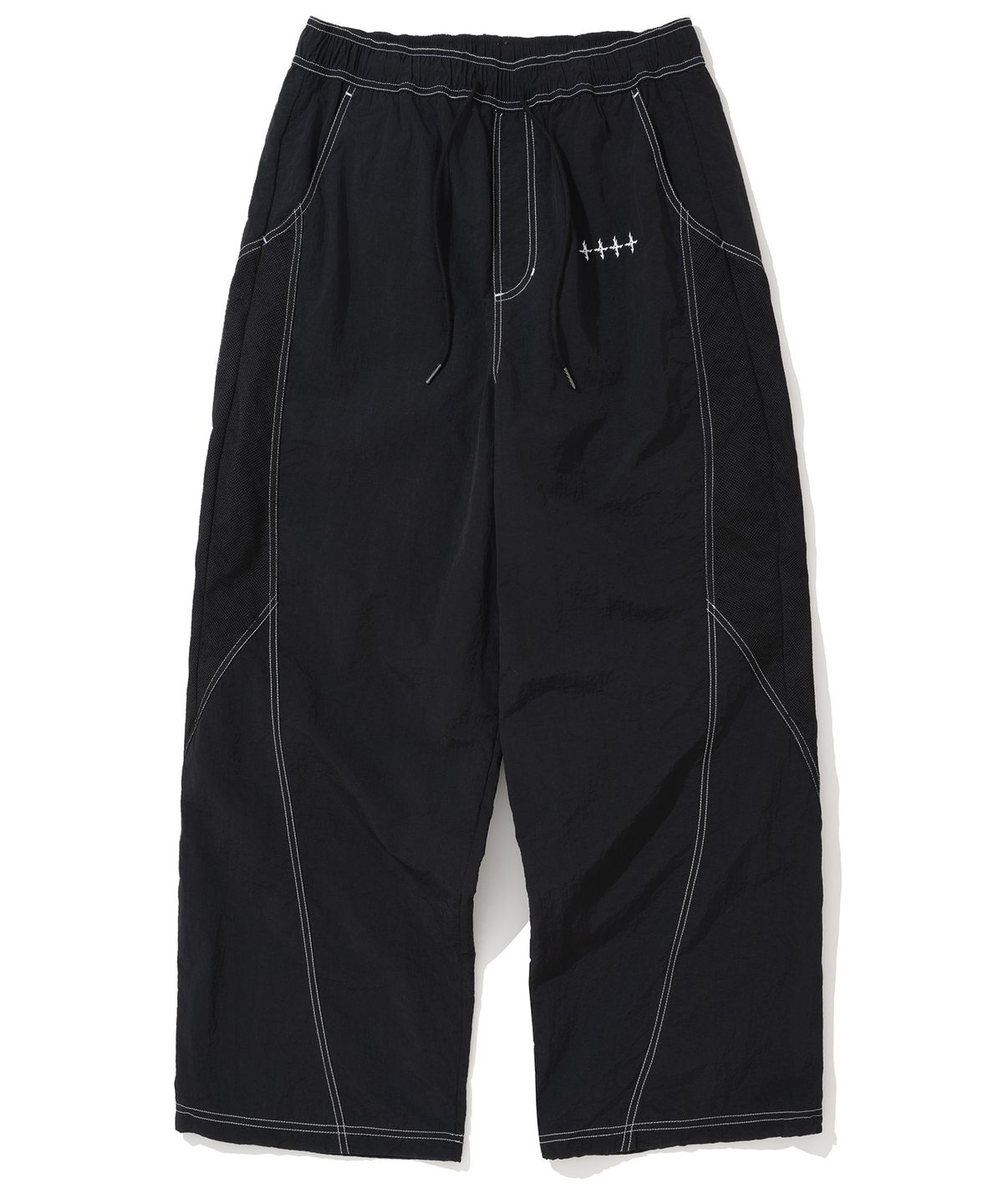 낫포너드(NOT4NERD) Segment Line Nylon Pants - Black