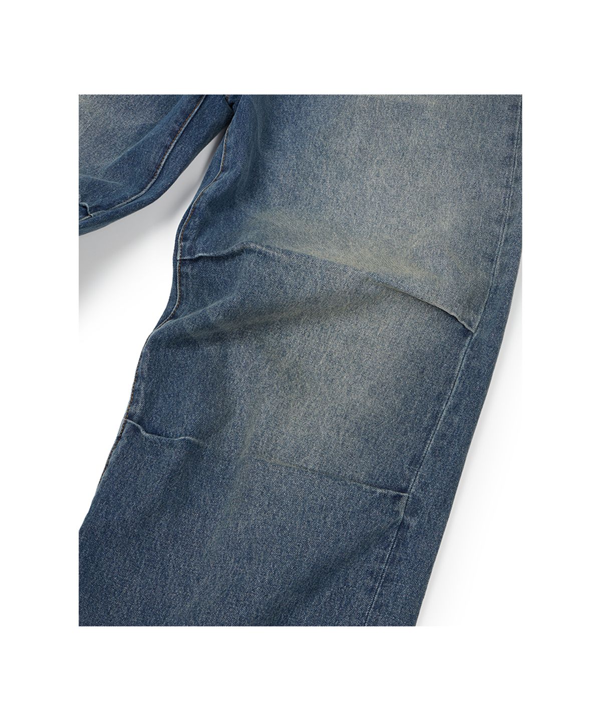 이티씨이(ETCE) (BASE) TUCK DENIM PANTS (BLUE)