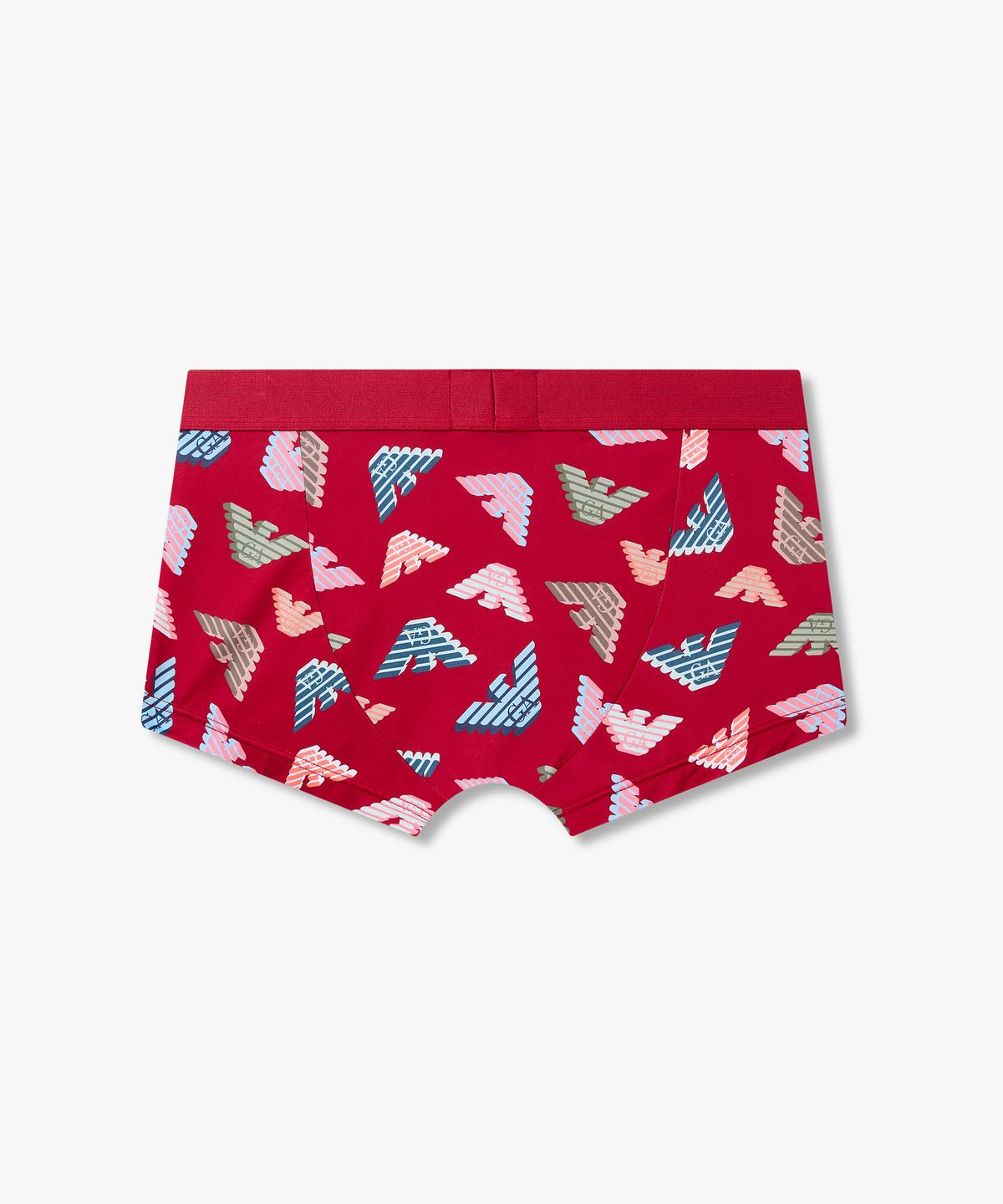 엠포리오 아르마니 언더웨어(EMPORIO ARMANI UNDERWEAR) 남성 3D로고 패턴 프린트 드로즈_레드 0816112037