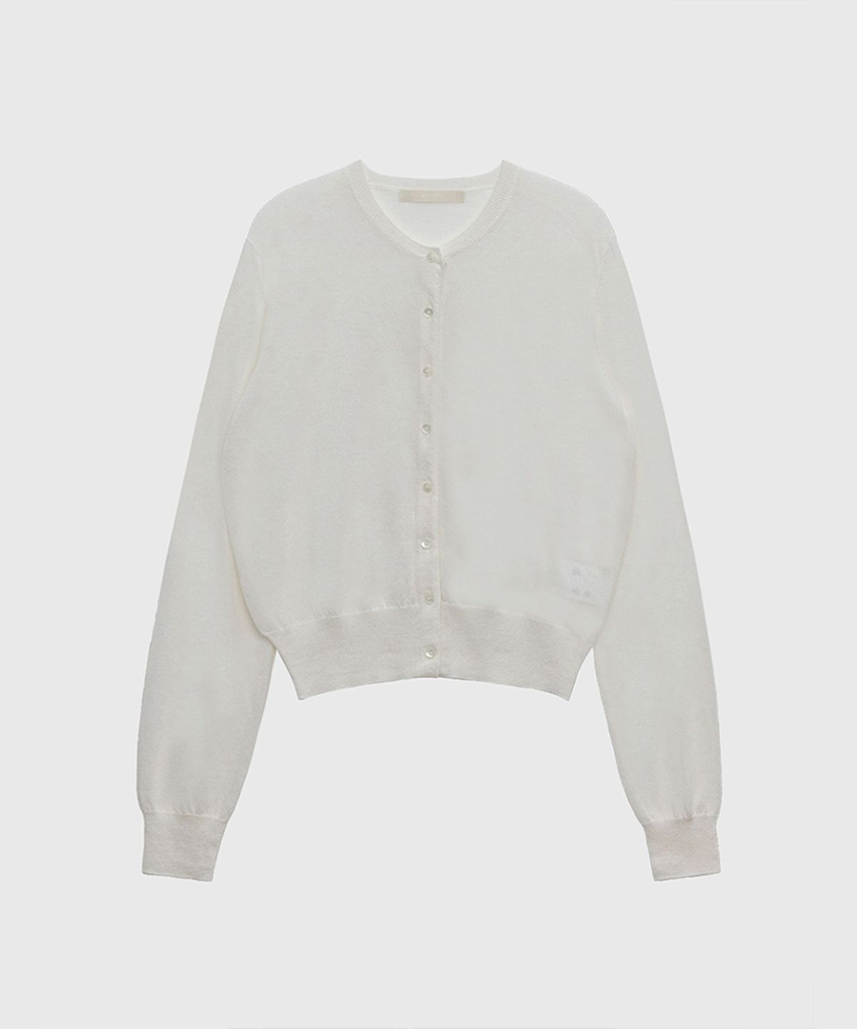 퀸스래빗(Q'SRB) Linen Button Round Cardigan