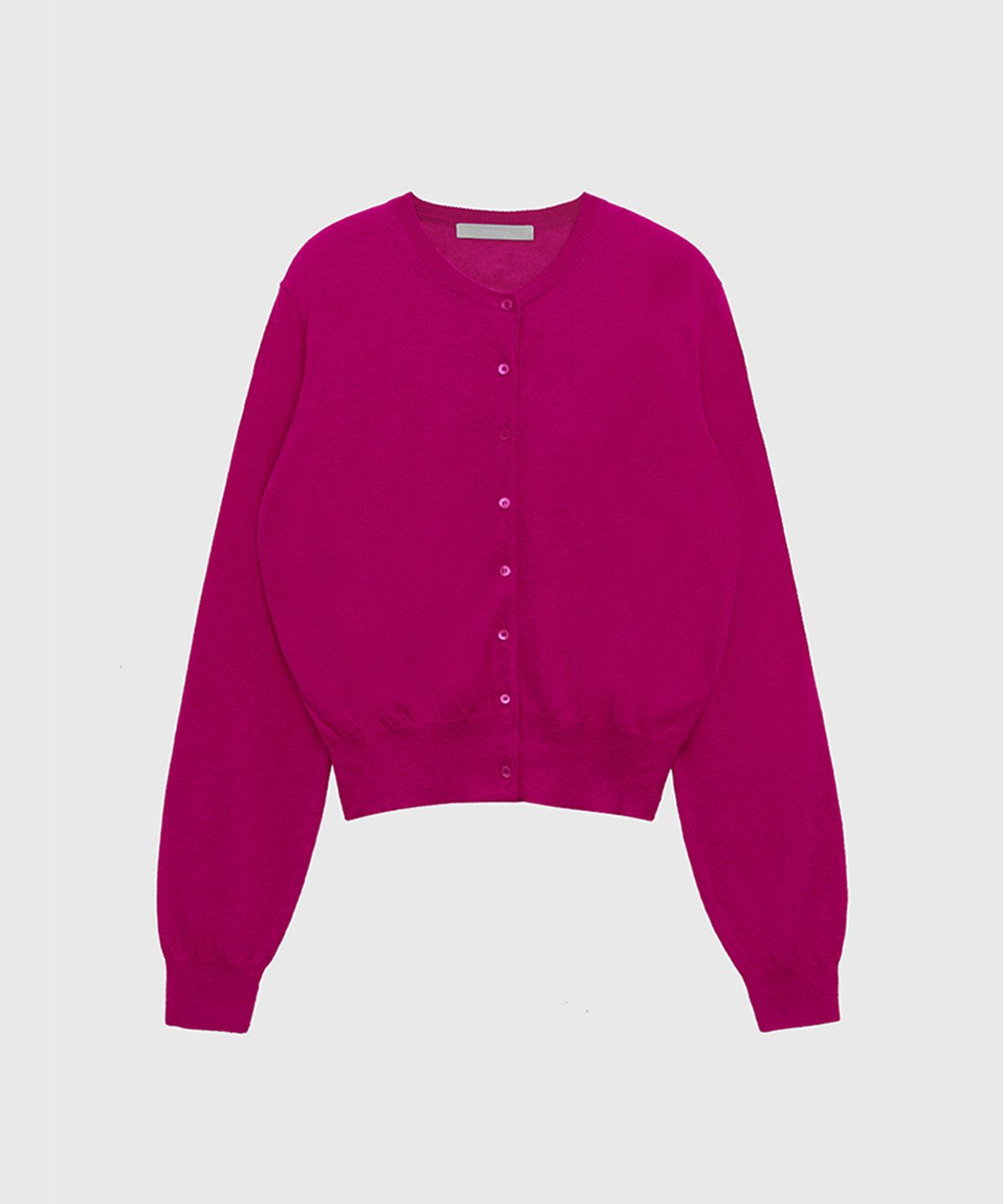퀸스래빗(Q'SRB) Linen Button Round Cardigan