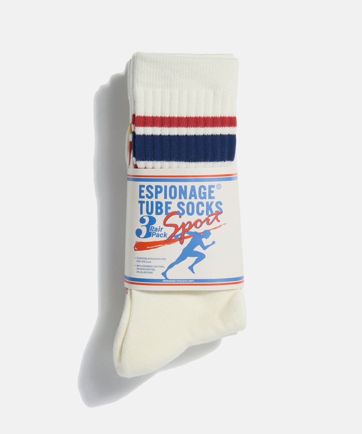 에스피오나지(ESPIONAGE) Skater Athletic Socks Vol.2 (3 Pack)
