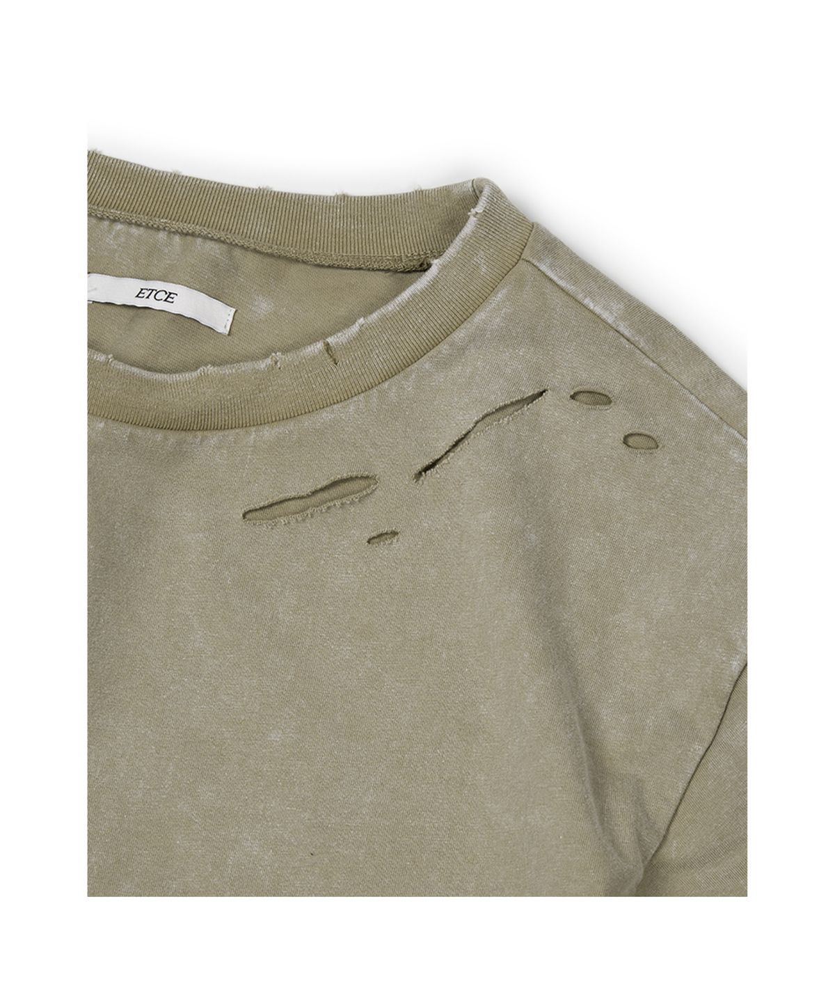 이티씨이(ETCE) DAMAGE LAYERED L/S TEE (BEIGE)