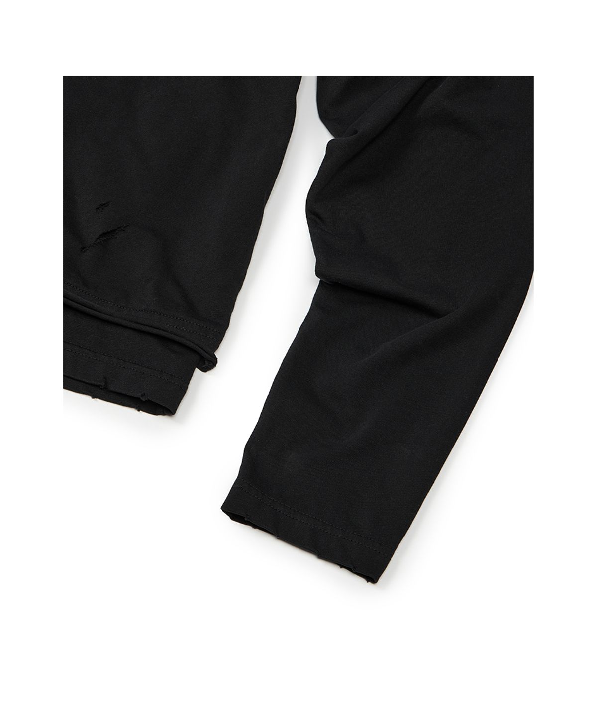 이티씨이(ETCE) DAMAGE LAYERED L/S TEE (BLACK)