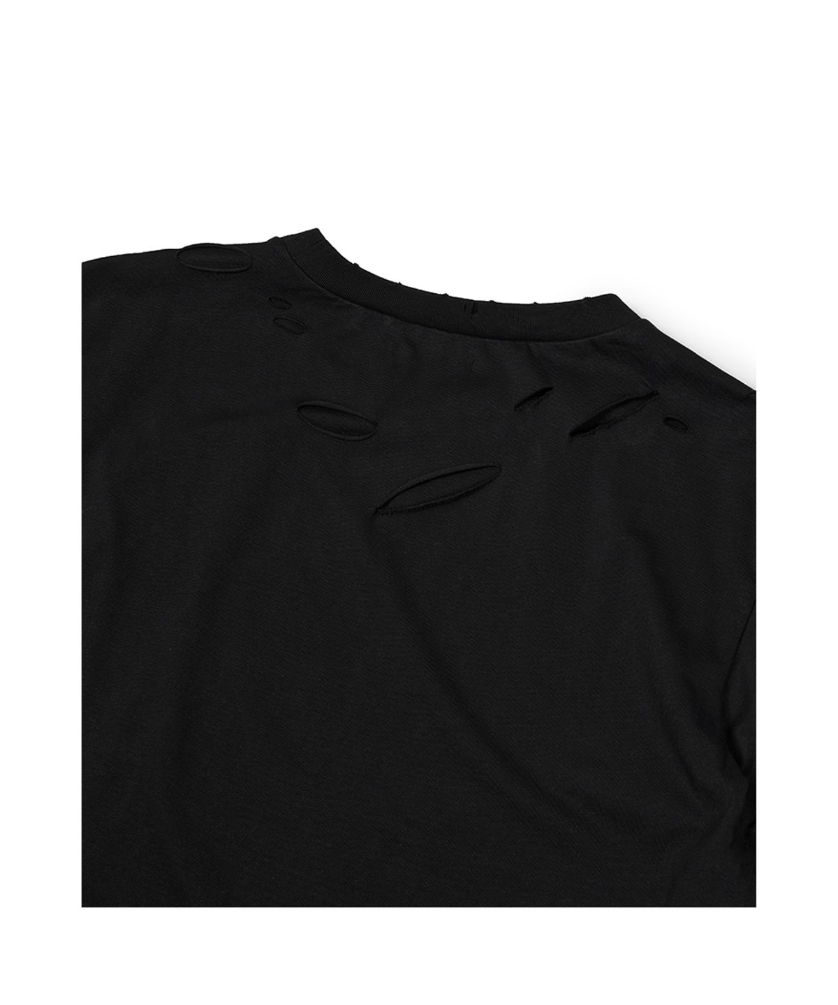 이티씨이(ETCE) DAMAGE LAYERED L/S TEE (BLACK)
