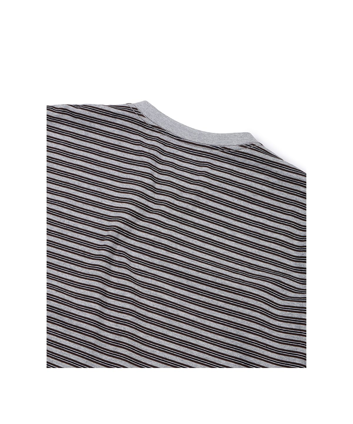 이티씨이(ETCE) (BASE) STRIPE POCKET LONG SLEEVE (GRAY)