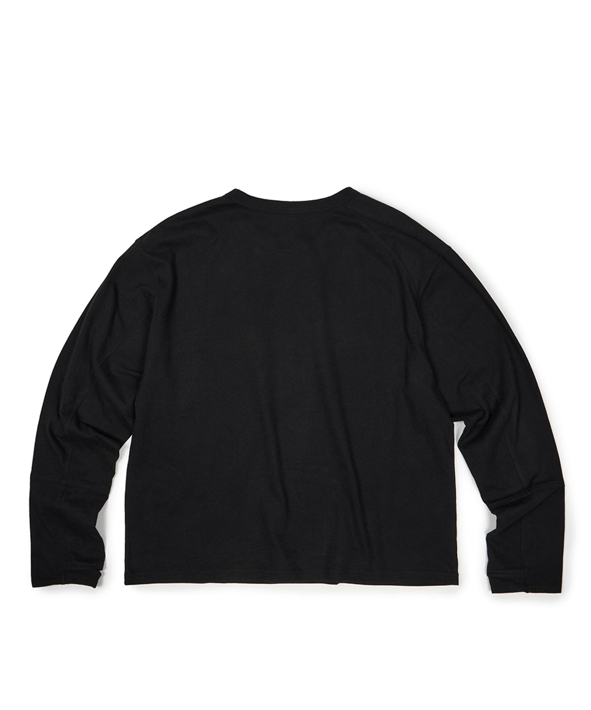 이티씨이(ETCE) (BASE) SIDE PANEL LONG SLEEVE (BLACK)