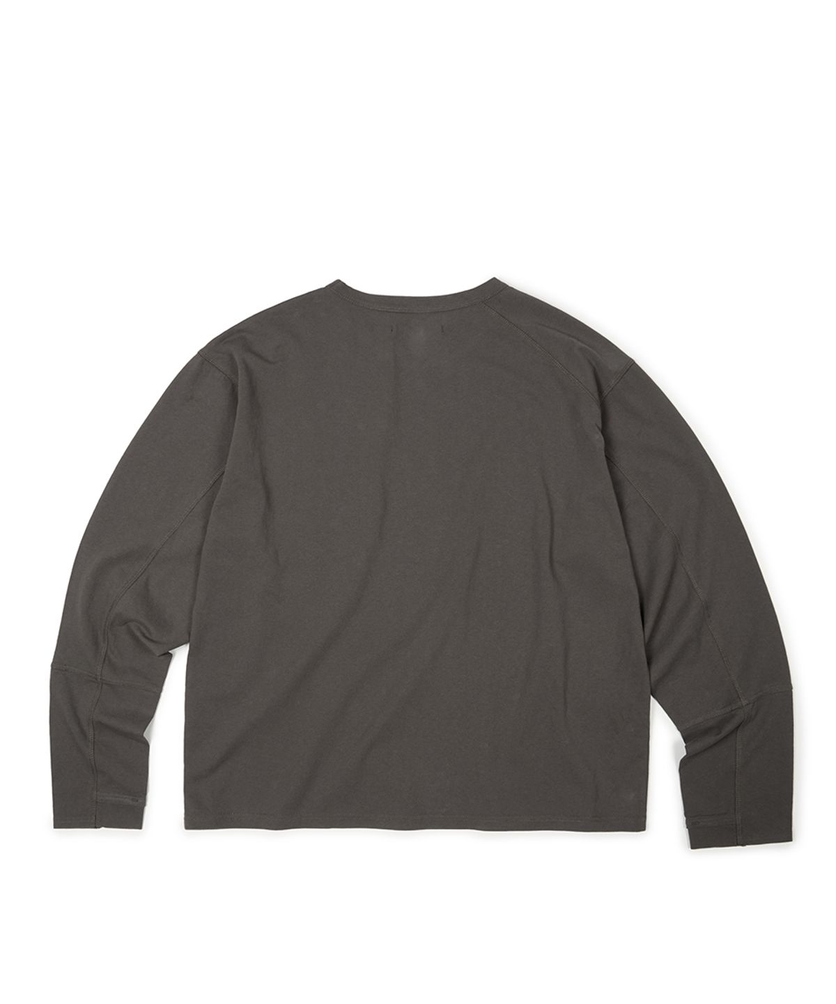이티씨이(ETCE) (BASE) SIDE PANEL LONG SLEEVE (CHARCOAL)