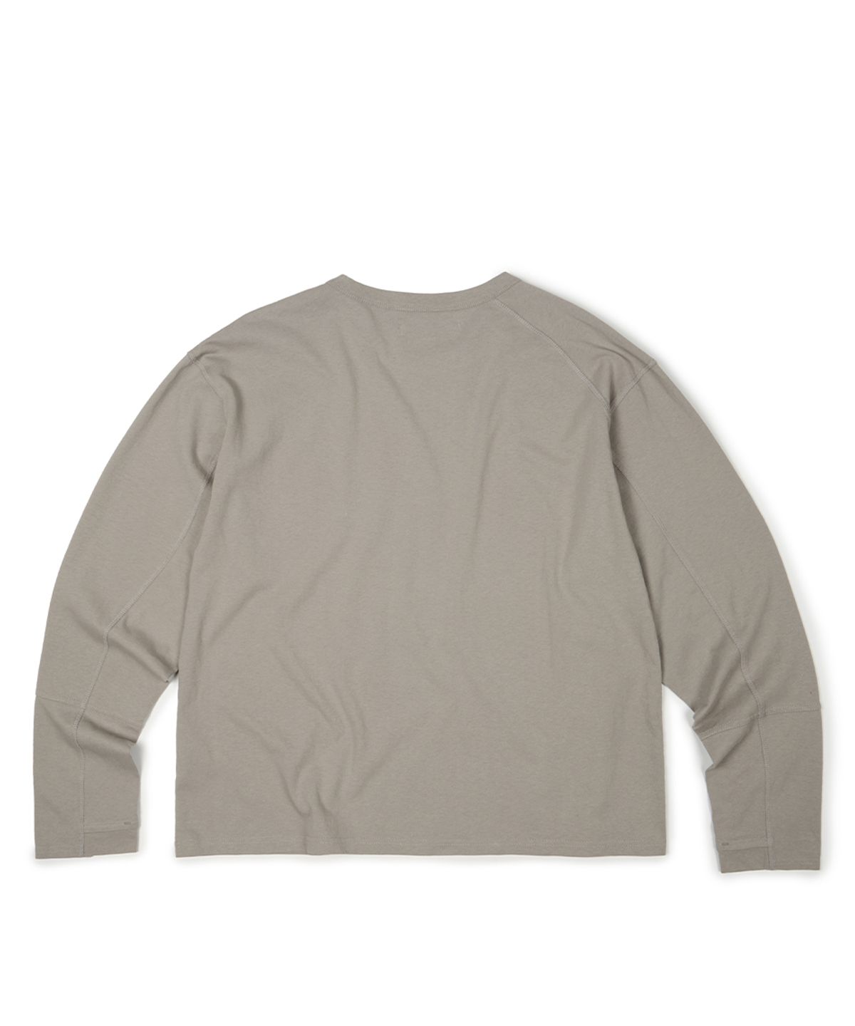 이티씨이(ETCE) (BASE) SIDE PANEL LONG SLEEVE (GRAY)