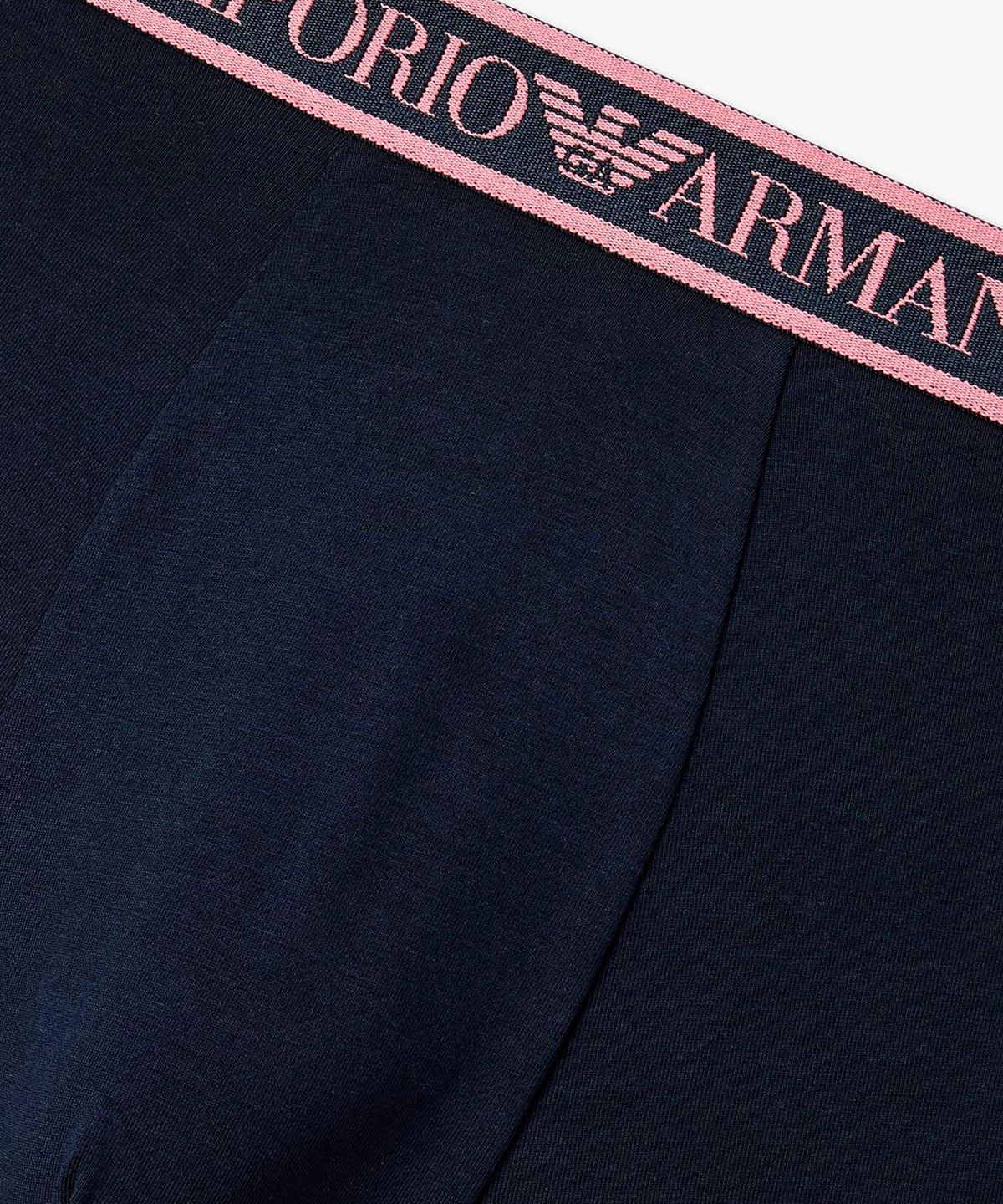 엠포리오 아르마니 언더웨어(EMPORIO ARMANI UNDERWEAR) 남성 컬러 로고 밴딩 코튼 드로즈_블루 0816112171
