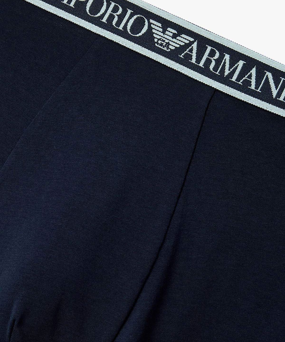 엠포리오 아르마니 언더웨어(EMPORIO ARMANI UNDERWEAR) 남성 컬러 로고 밴딩 코튼 드로즈_네이비 0816112169