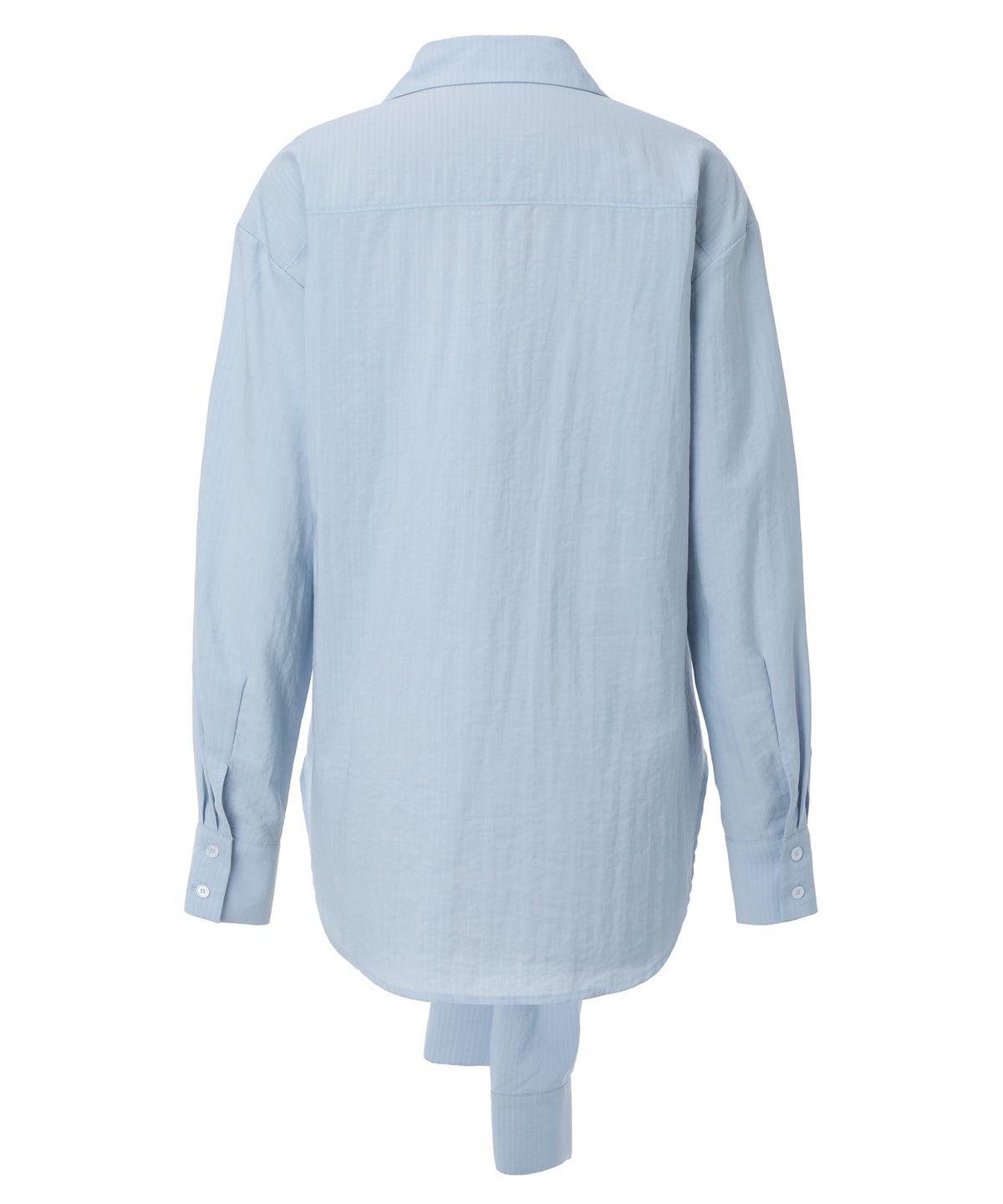 이네기(INEGI) Tie-Waist Oversized Shirt (blue)