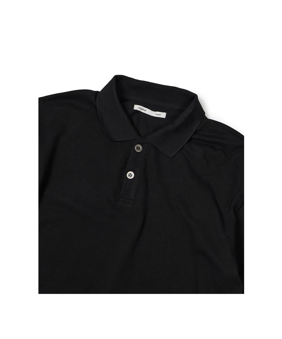이티씨이(ETCE) (BASE) LAYERED STRIPE POLO L/S TEE (NAVY)