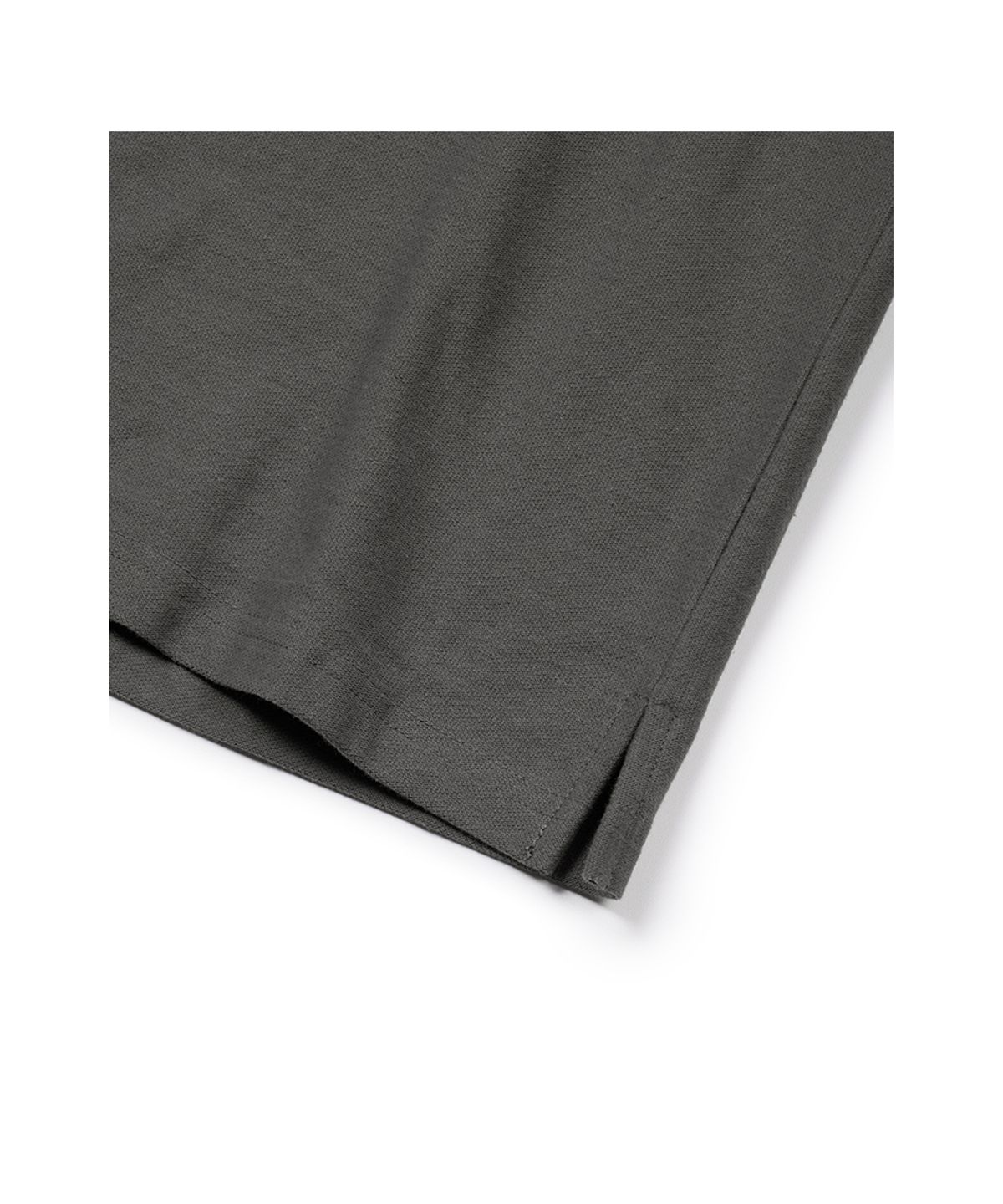 이티씨이(ETCE) (BASE) LAYERED STRIPE POLO L/S TEE (CHARCOAL)