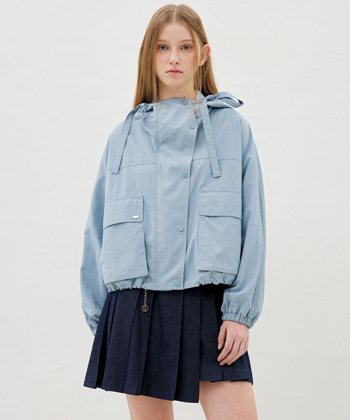 올리브 데 올리브(OLIVE DES OLIVE) 후디드 윈드브레이커 집업 점퍼 OW6MM3020