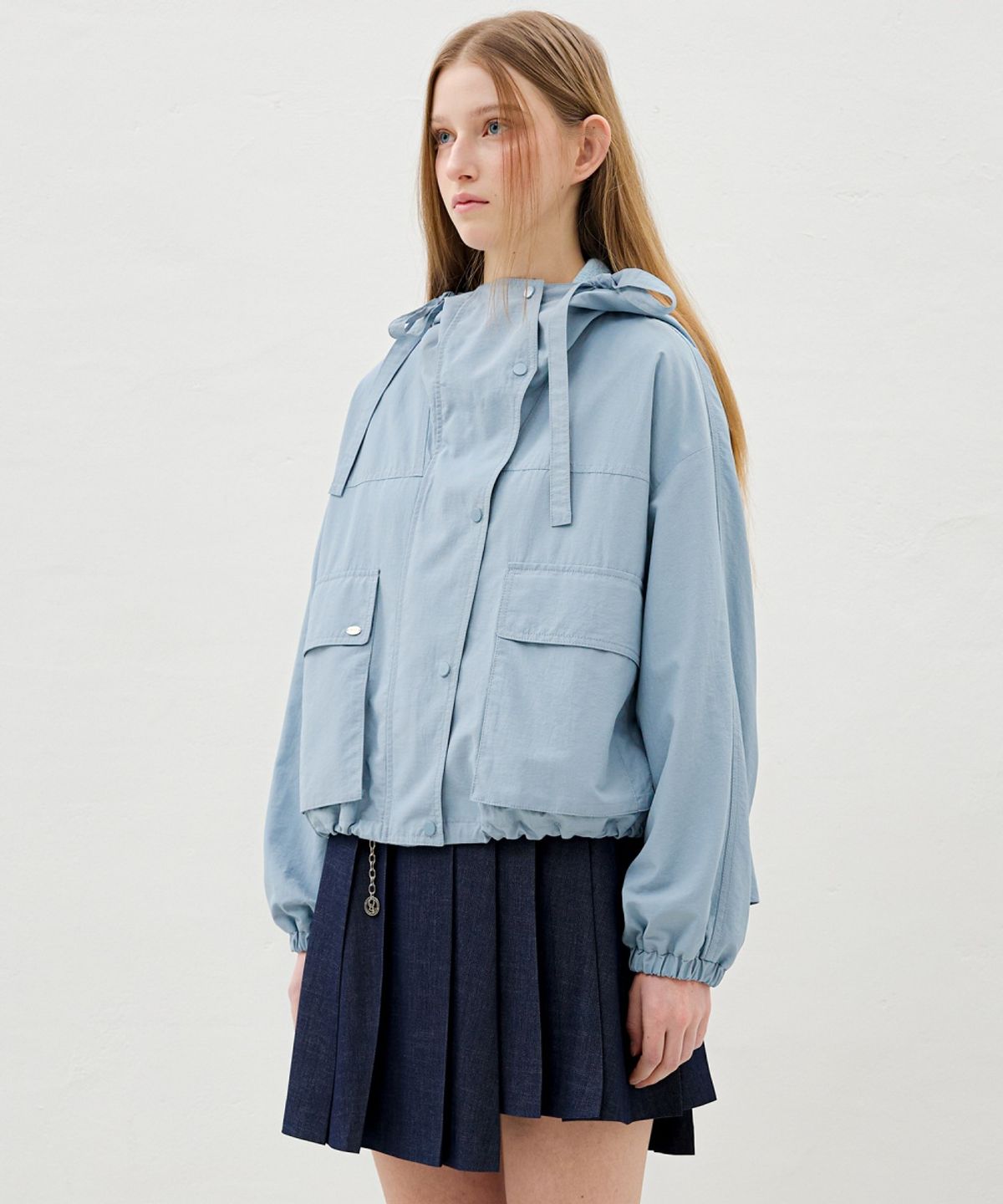 올리브 데 올리브(OLIVE DES OLIVE) 후디드 윈드브레이커 집업 점퍼 OW6MM3020
