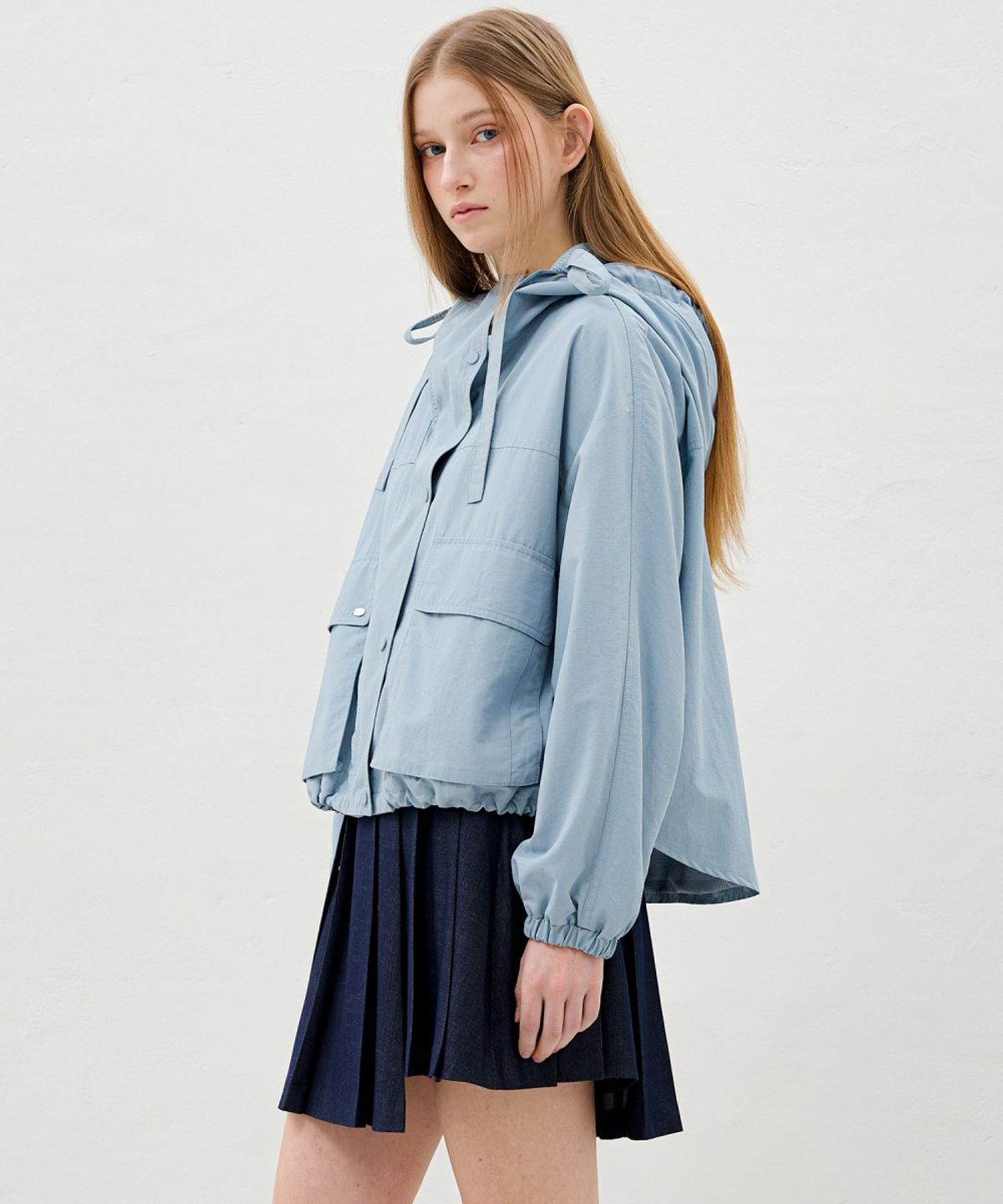 올리브 데 올리브(OLIVE DES OLIVE) 후디드 윈드브레이커 집업 점퍼 OW6MM3020