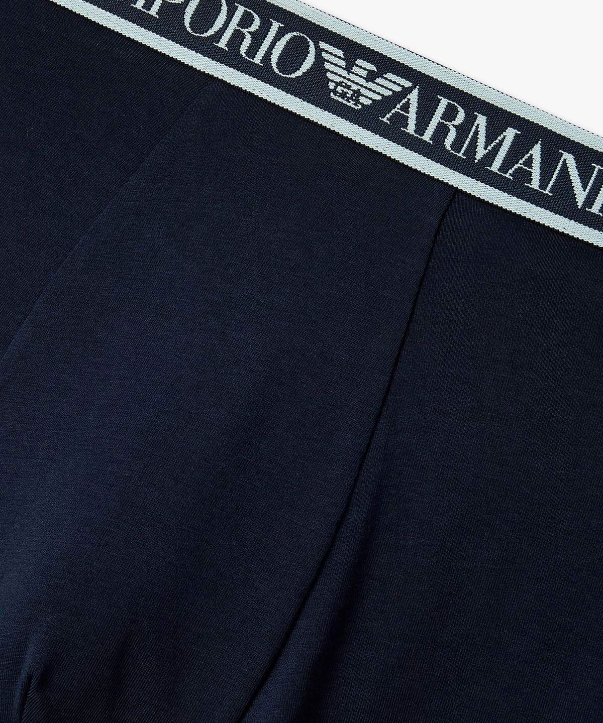 엠포리오 아르마니 언더웨어(EMPORIO ARMANI UNDERWEAR) 남성 컬러 밴딩 코튼 드로즈_네이비 0816112166