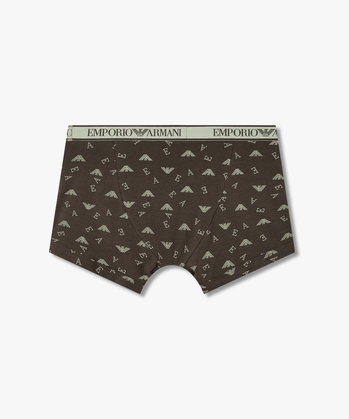 엠포리오 아르마니 언더웨어(EMPORIO ARMANI UNDERWEAR) 남성 이글 로고 패턴 코튼 드로즈_다크 브루넷 0816112085
