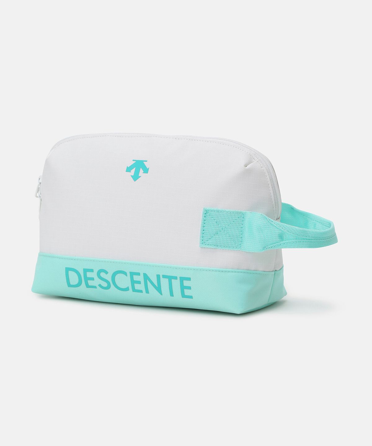 데상트(DESCENTE) 워딩 로고 파우치 화이트 SR123UBG3A