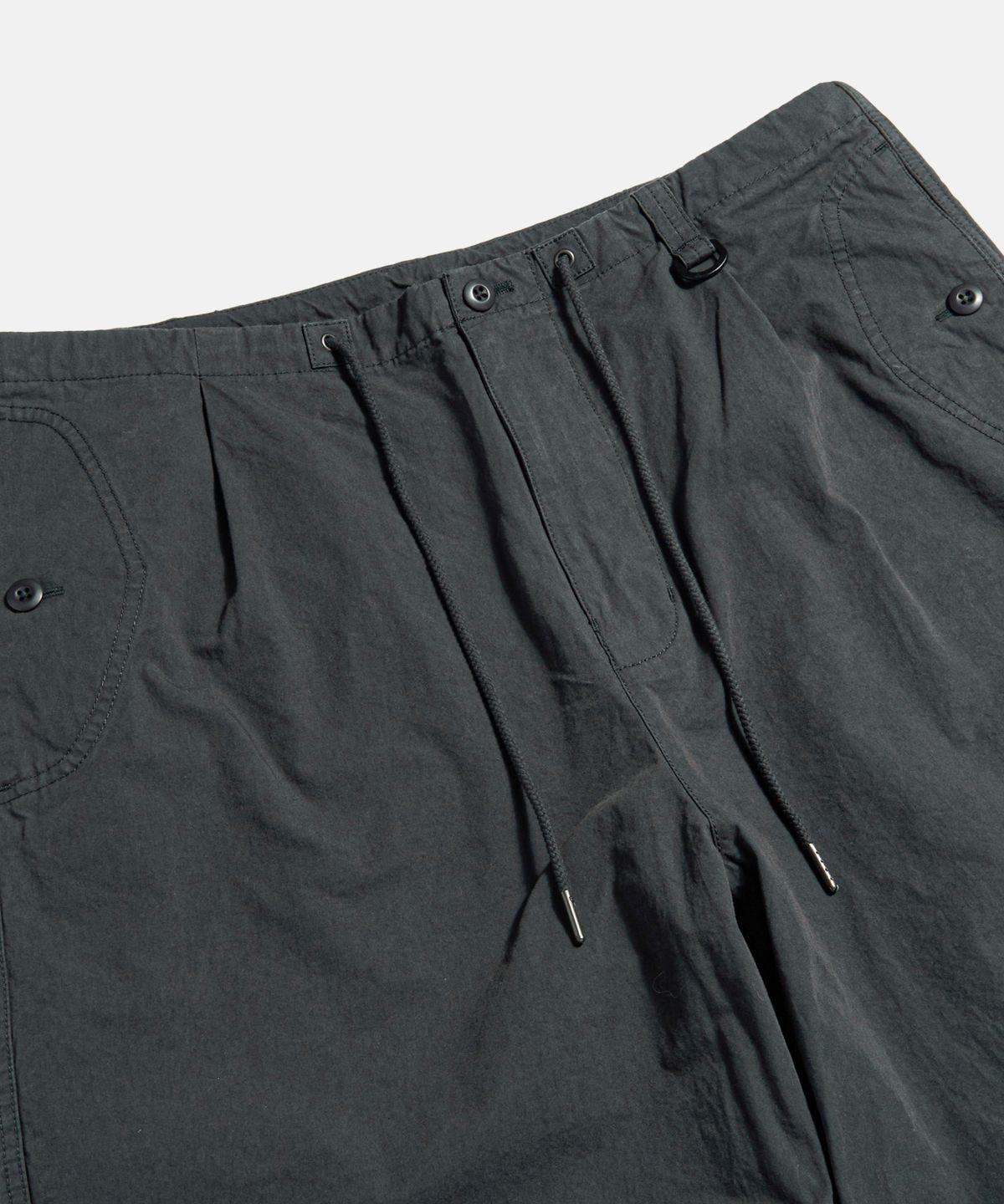 에스피오나지(ESPIONAGE) Pleated Wide Army Pants Charcoal