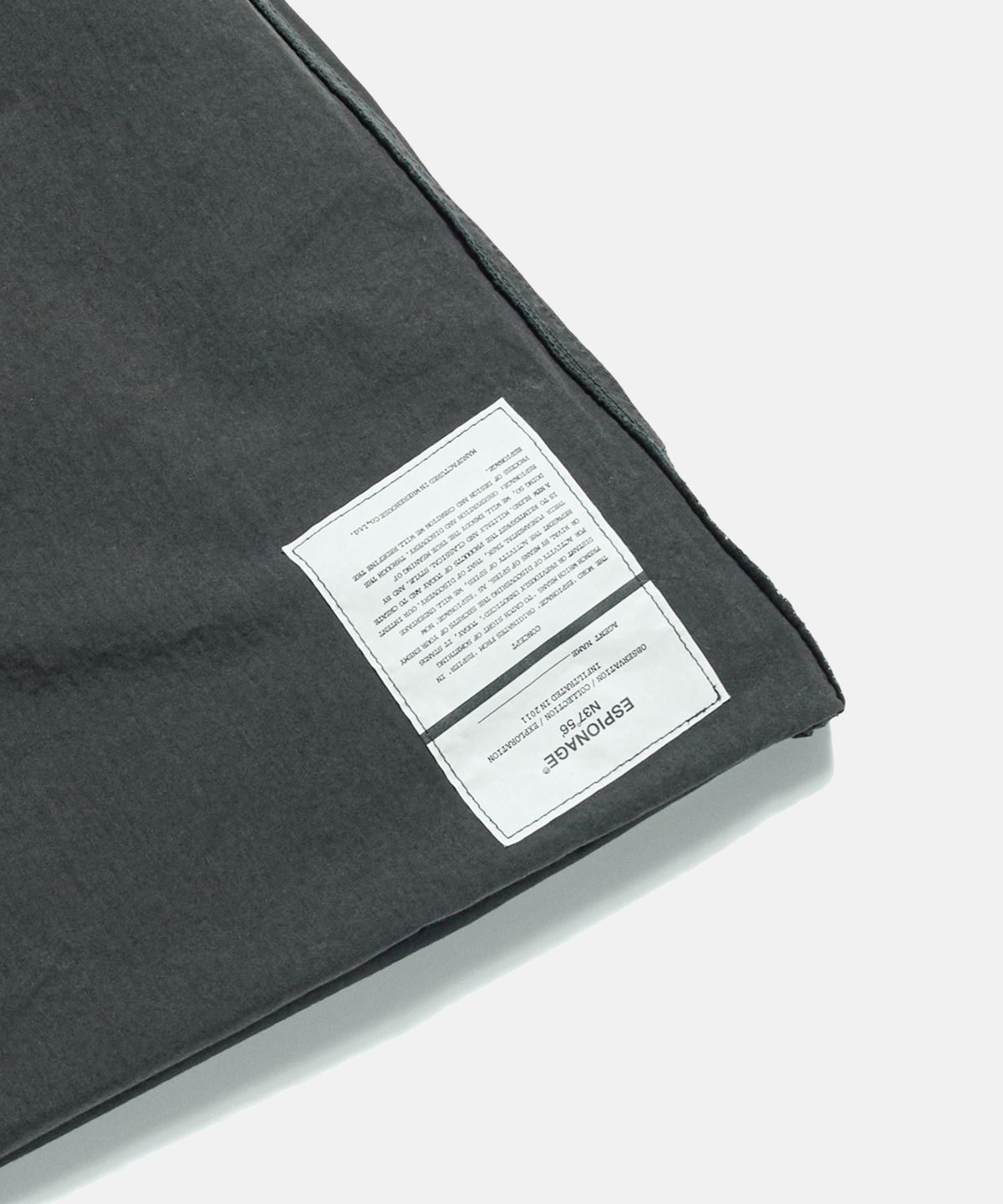 에스피오나지(ESPIONAGE) Pleated Wide Army Pants Charcoal