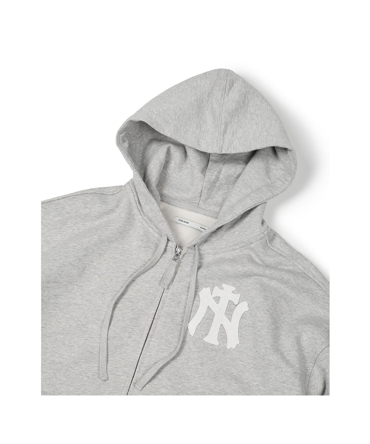 이티씨이(ETCE) (BASE) NY CROSS HOOD ZIP UP (GRAY)